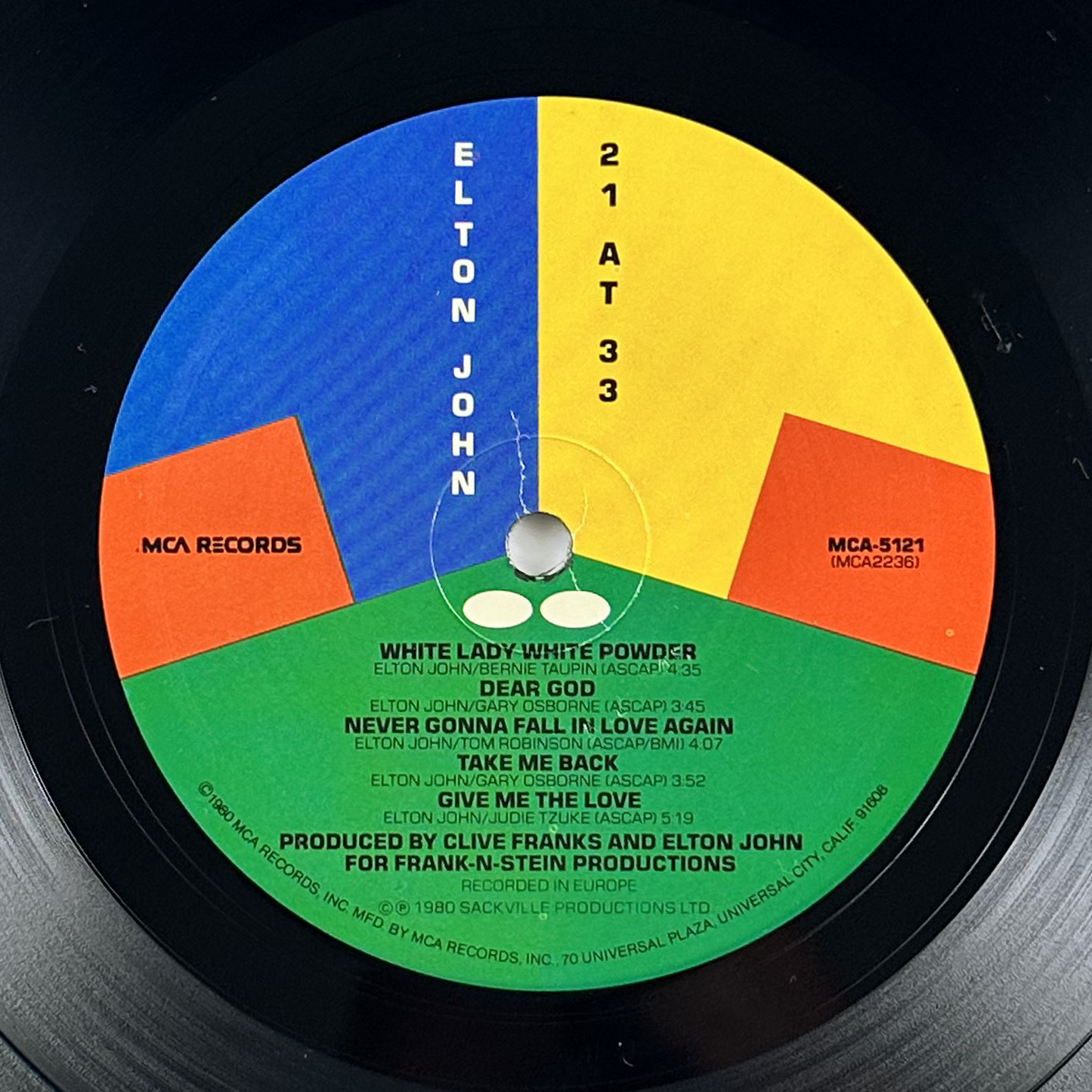 Pre-Owned :: Elton John "21 At 33" LP