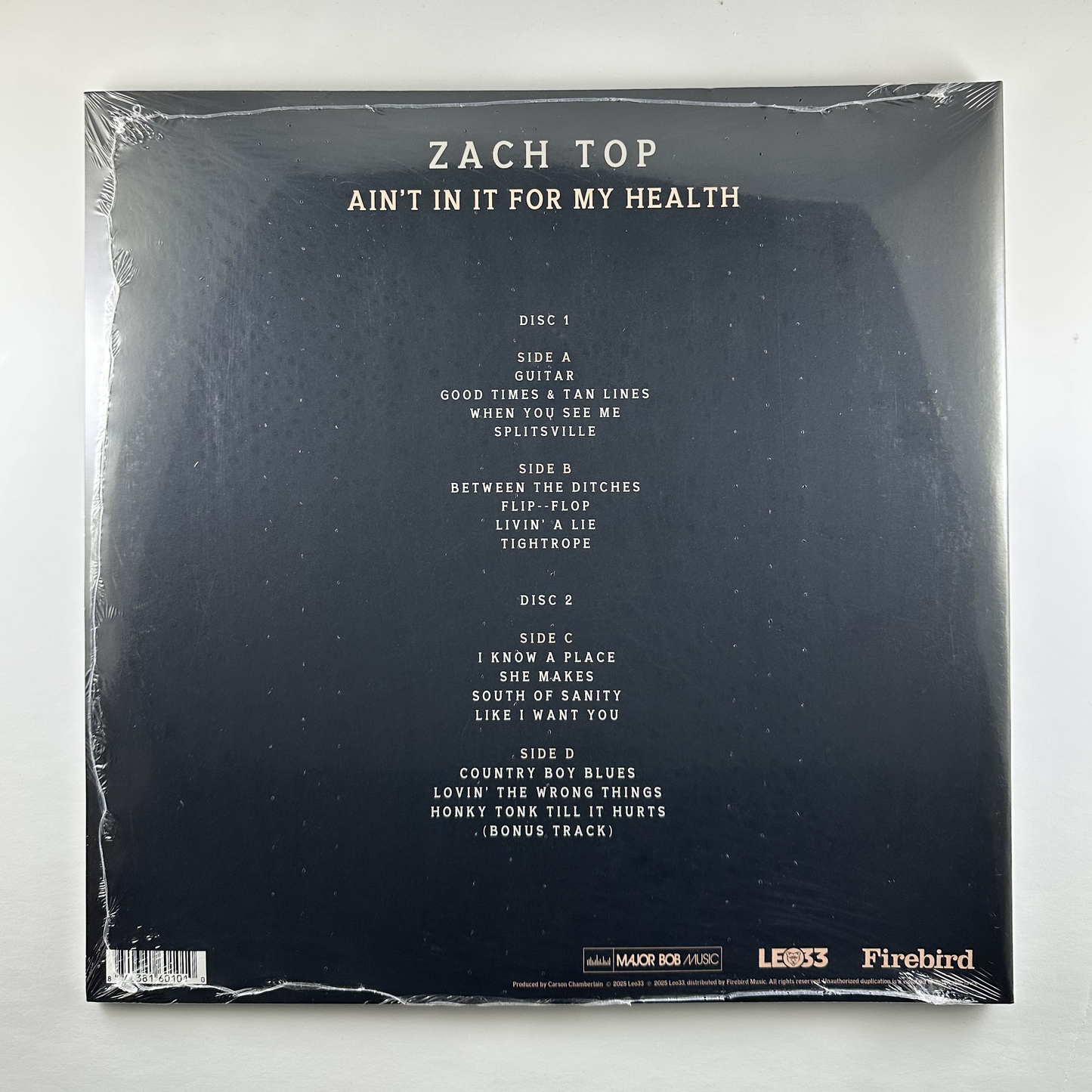 Zach Top "Ain't In It For My Health" 2xLP