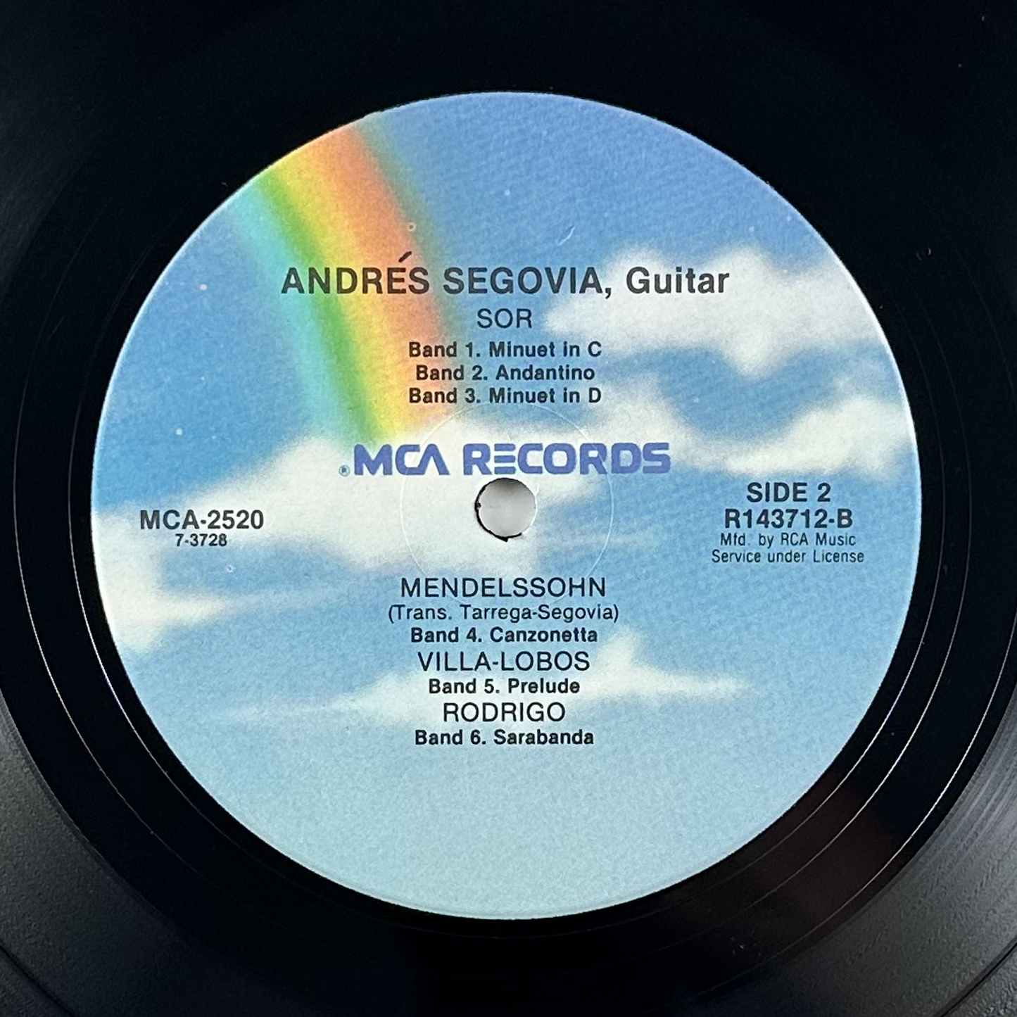 Pre-Owned :: Andres Segovia "Bach: Chaconne" LP