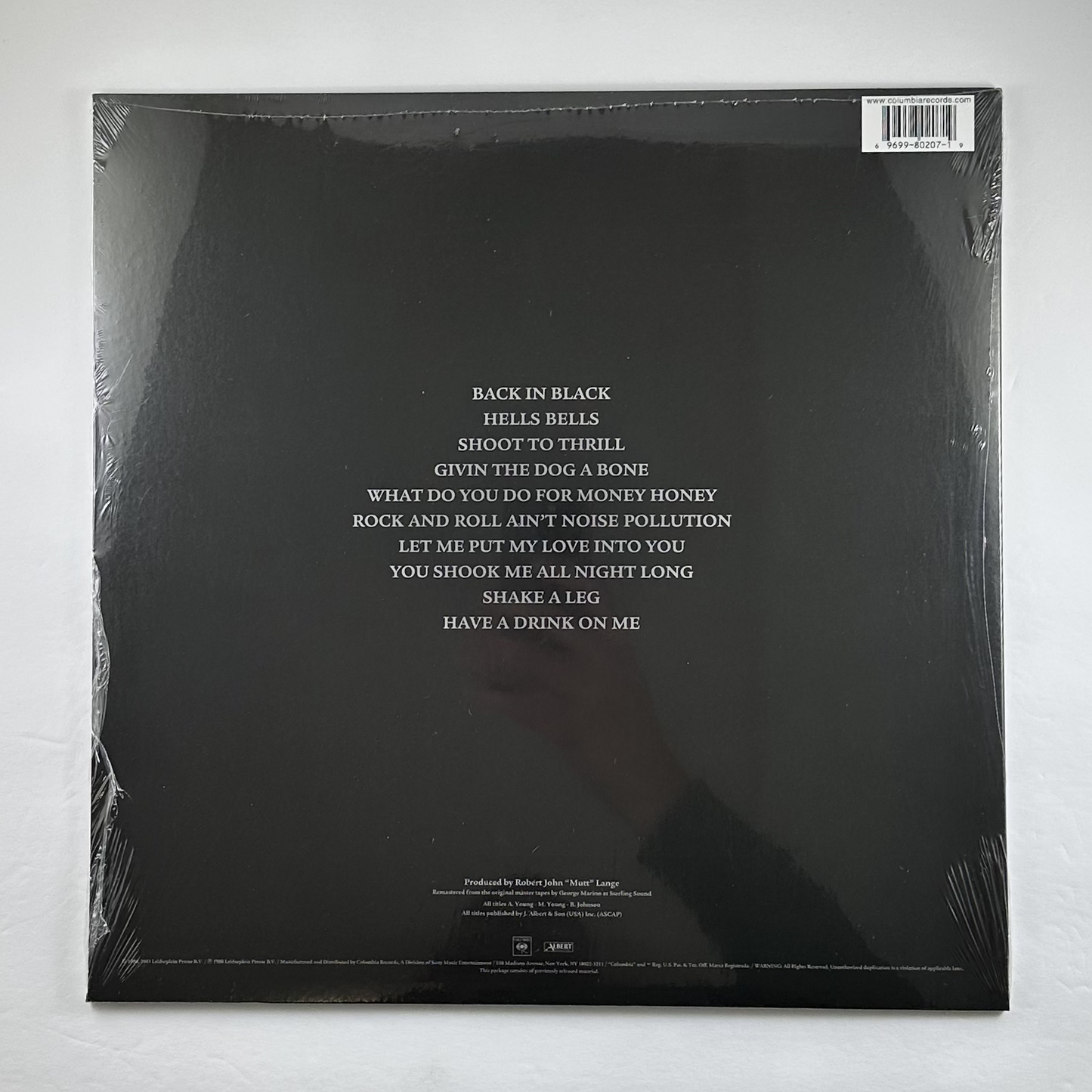 AC/DC "Back in Black" LP