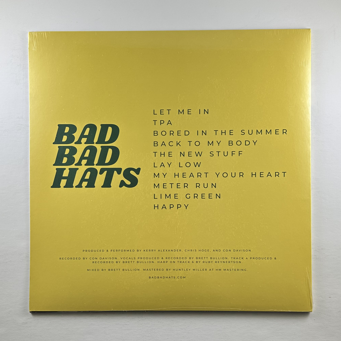 Bad Bad Hats "Bad Bad Hats" LP
