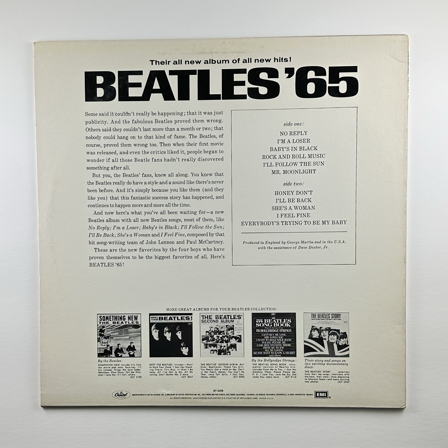 Pre-Owned :: Beatles, The "Beatles '65" LP