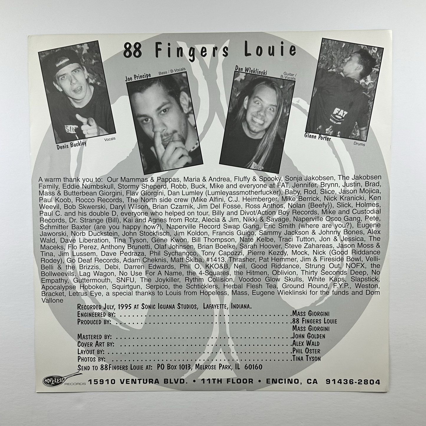 Pre-Owned :: 88 Fingers Louie "Behind Bars" LP