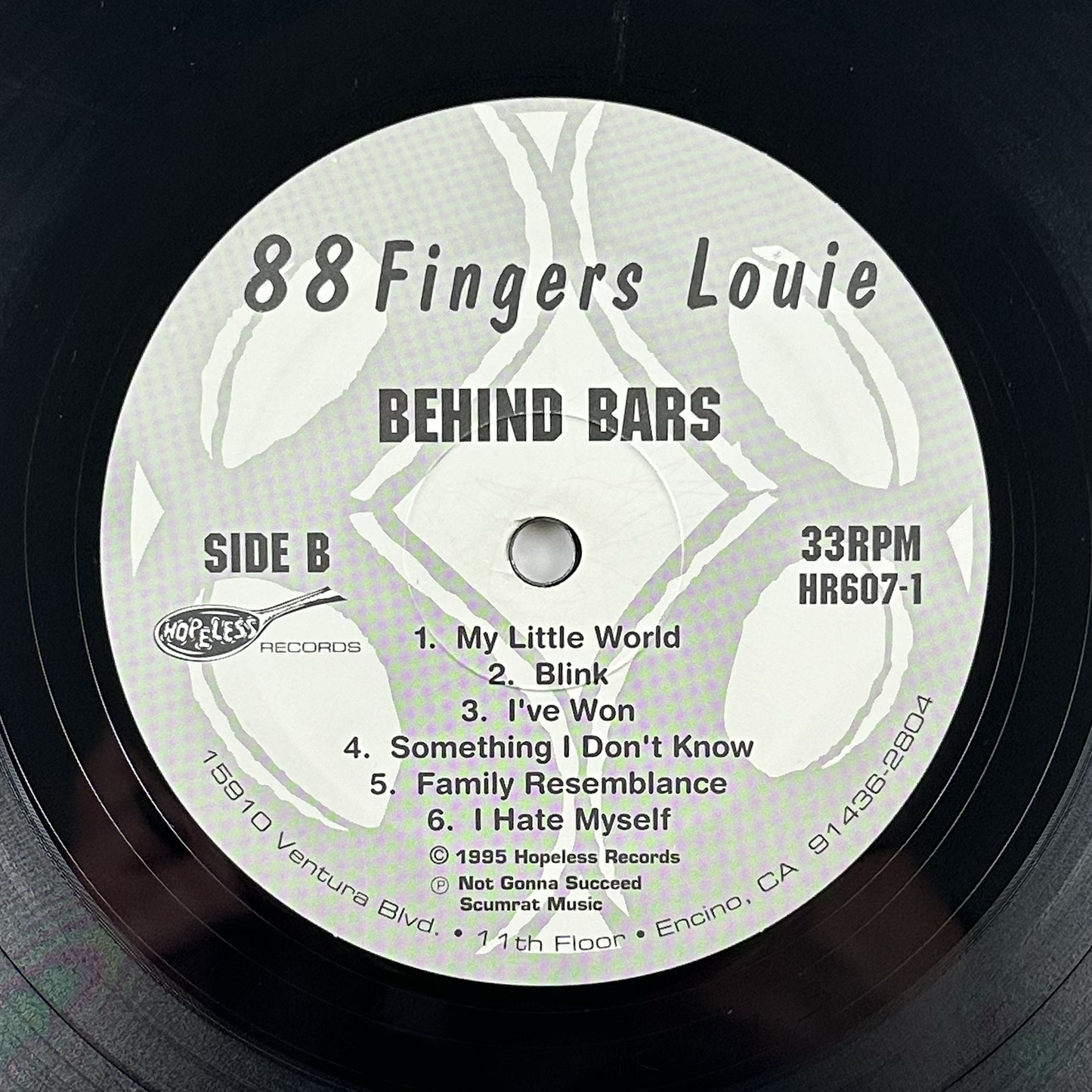 Pre-Owned :: 88 Fingers Louie "Behind Bars" LP