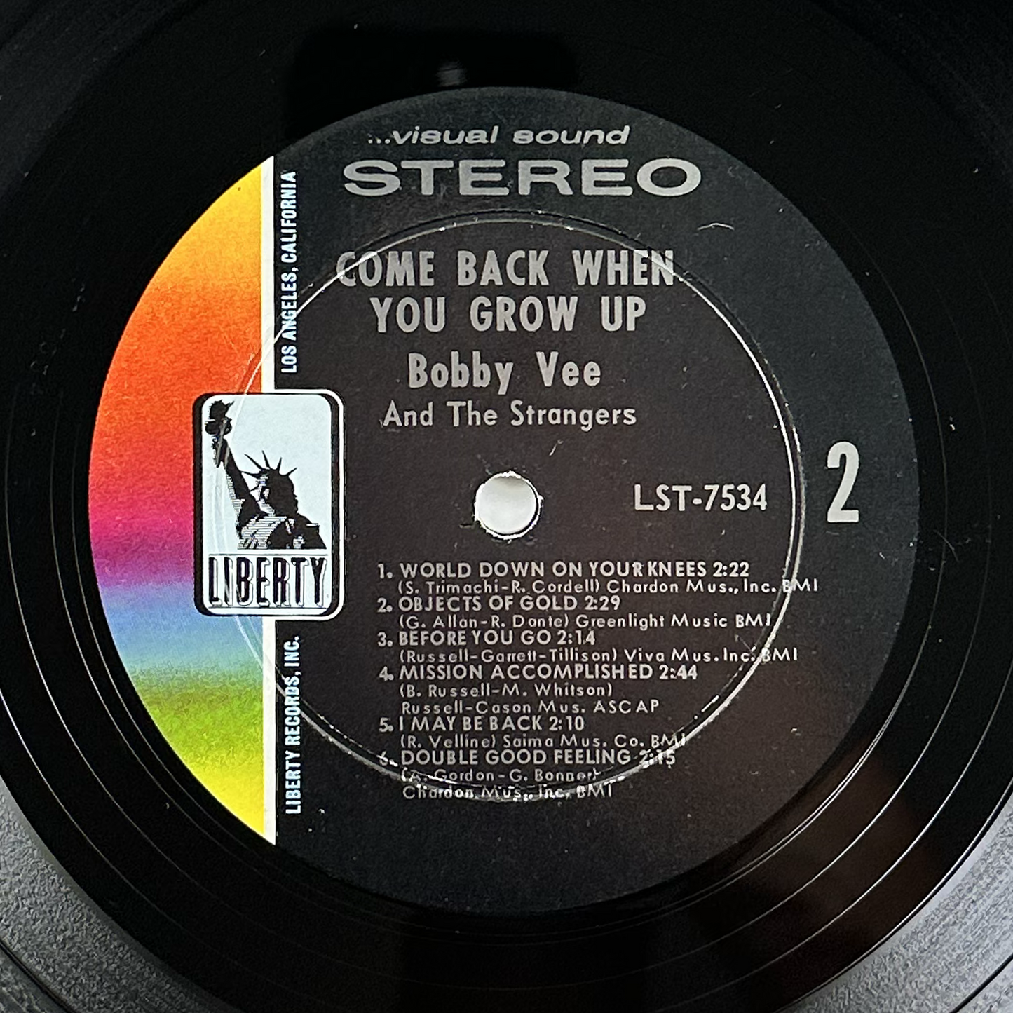 Pre-Owned :: Bobby Vee "Come Back When You Grow Up" LP