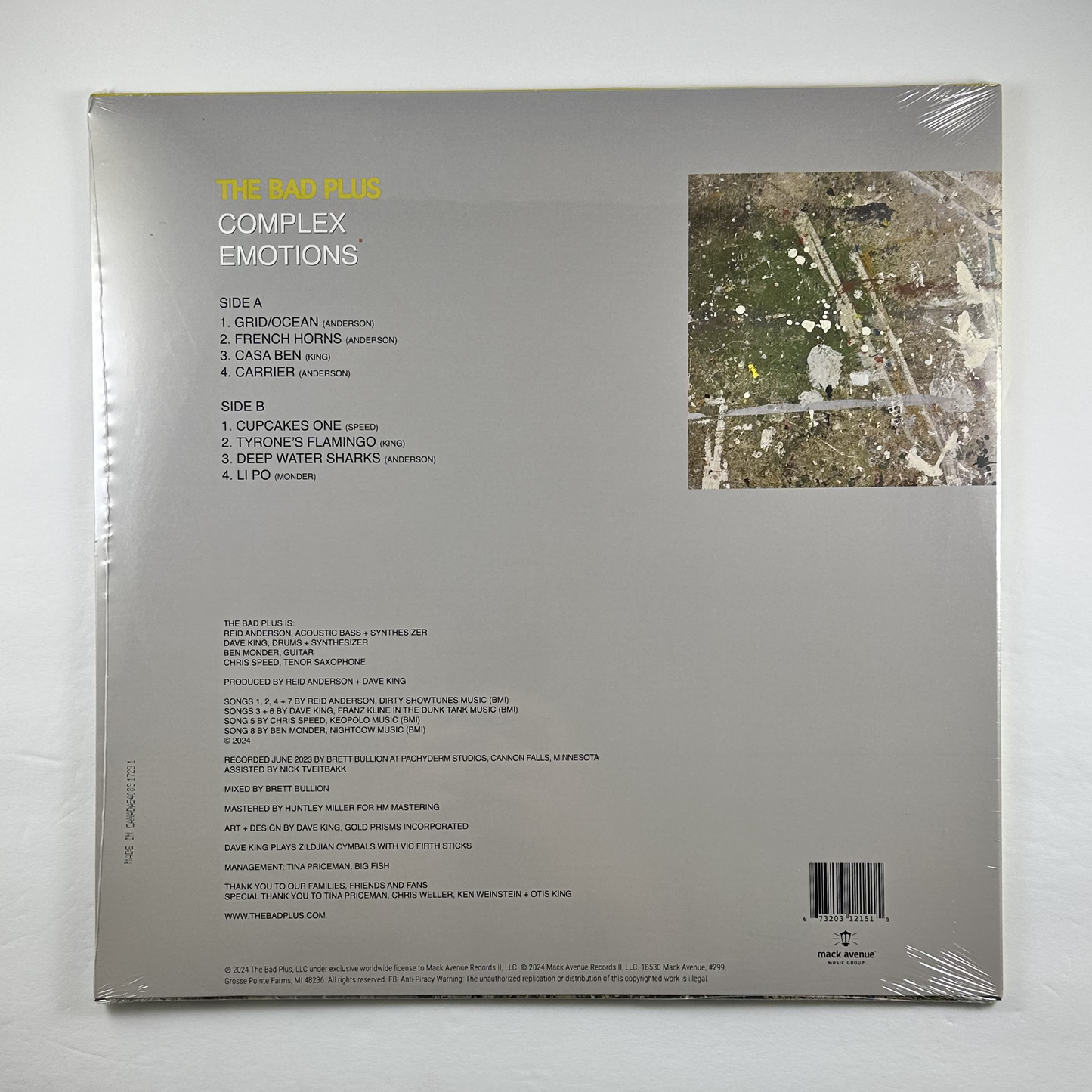 Bad Plus, The "Anderson, King, Monder & Speed: Complex Emotions" LP