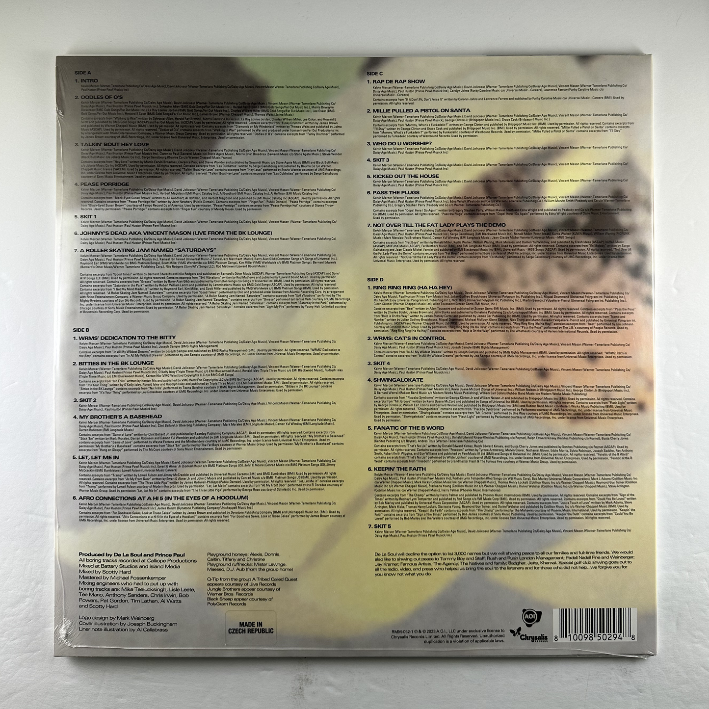 De La Soul "De La Soul is Dead" 2xLP