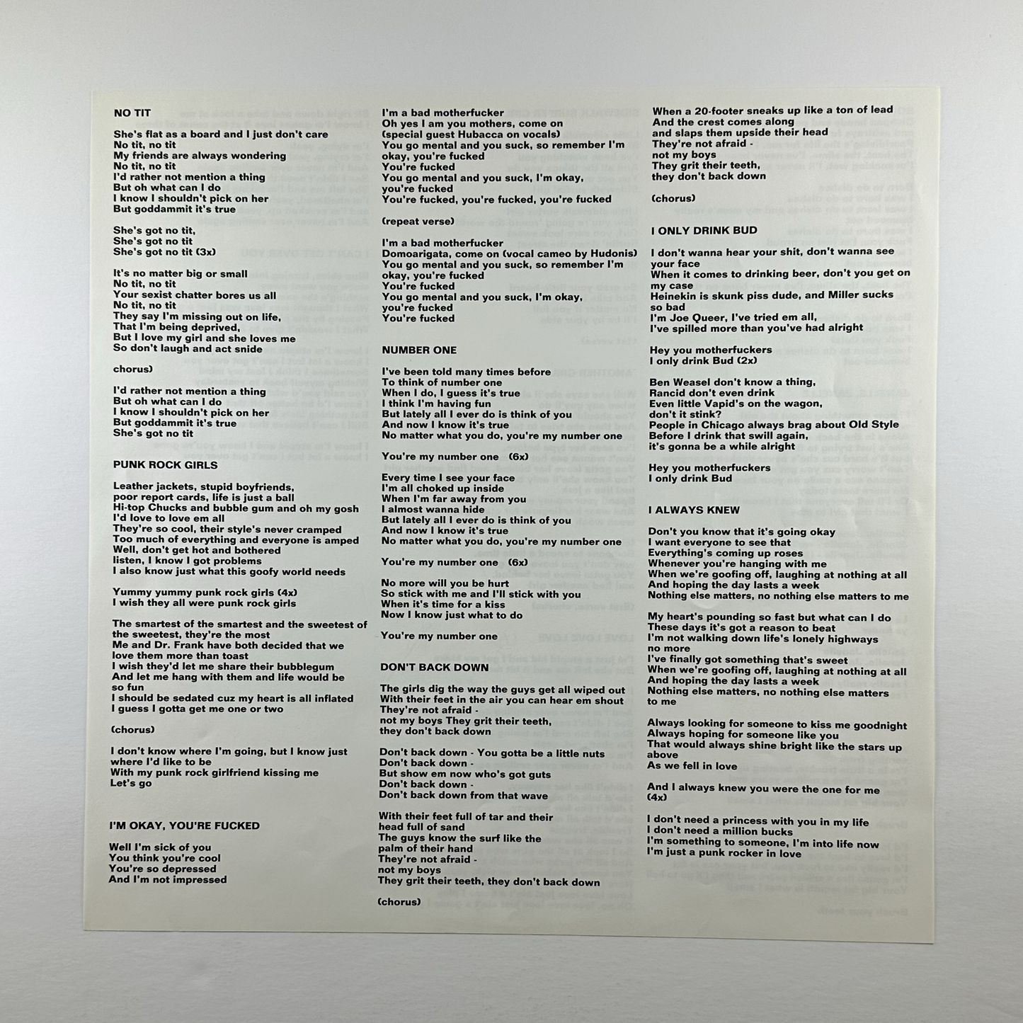 Pre-Owned :: Queers, The "Don't Back Down" LP