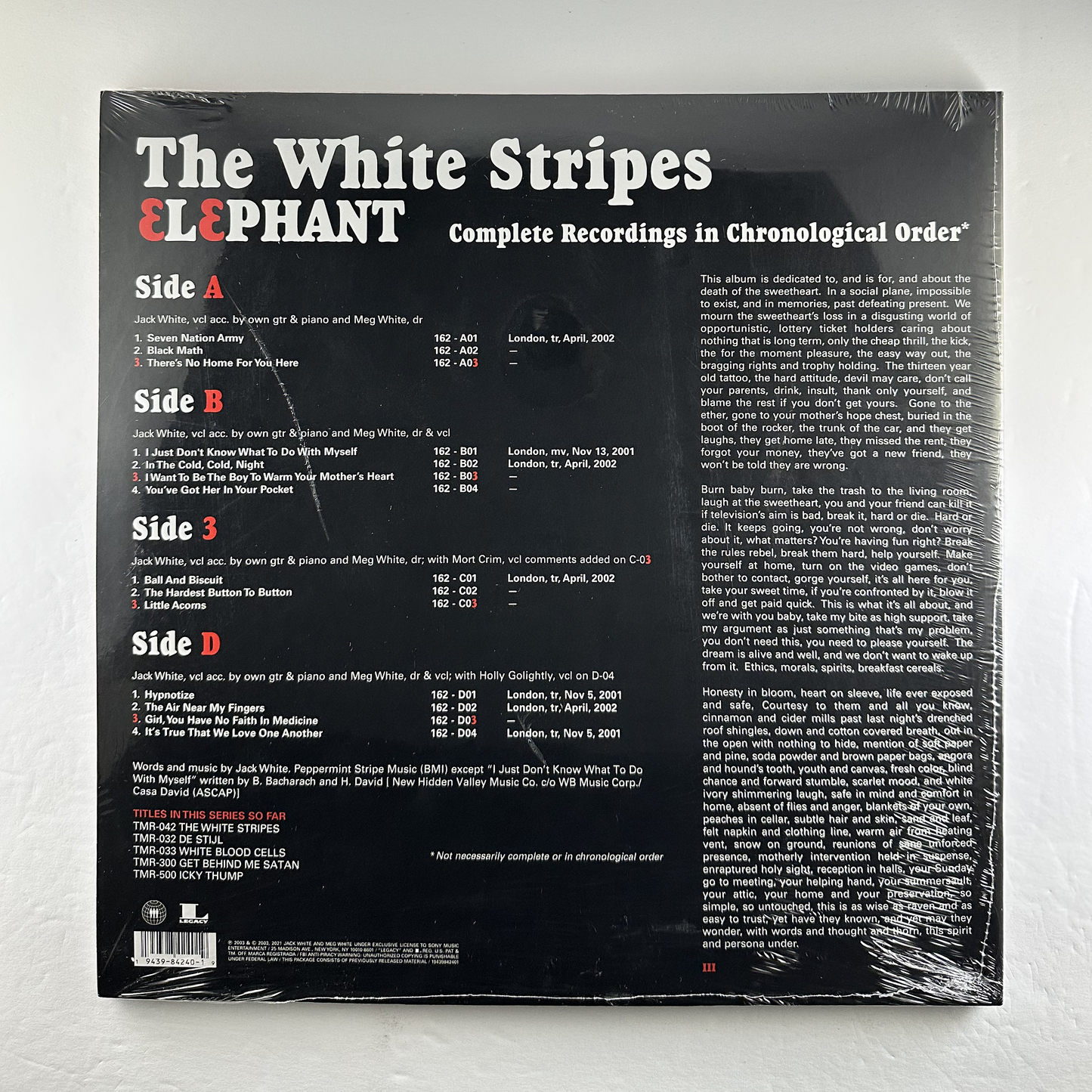 White Stripes, The "Elephant" 2xLP