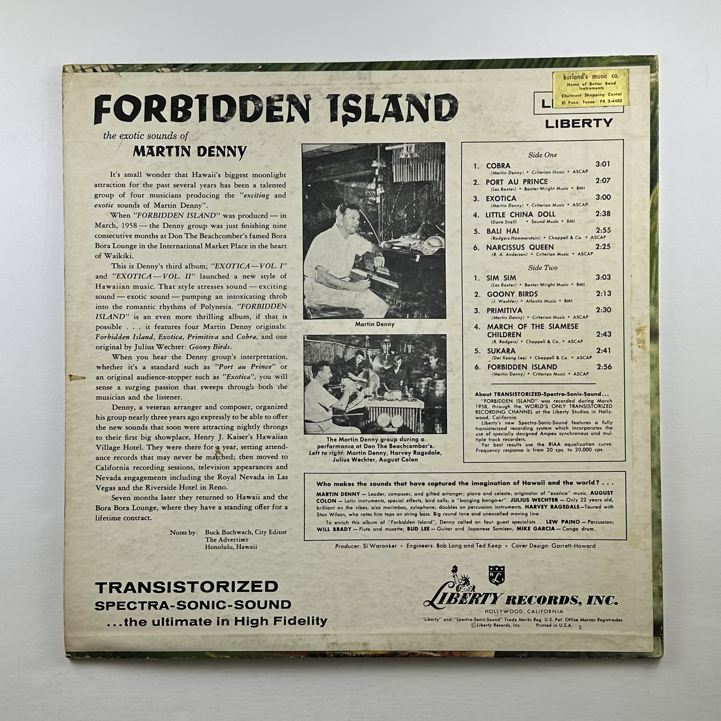 Pre-Owned :: Martin Denny "Forbidden Island" LP