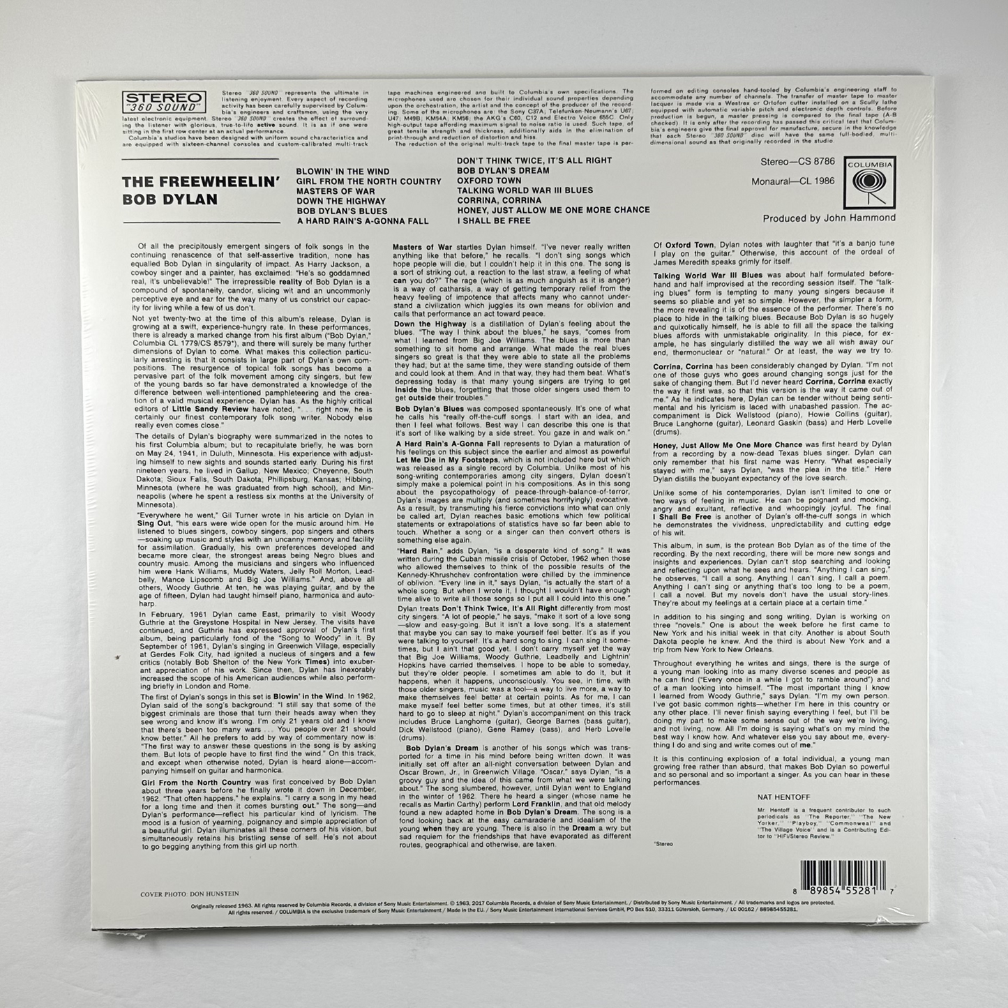 Bob Dylan "The Freewheelin' Bob Dylan" LP