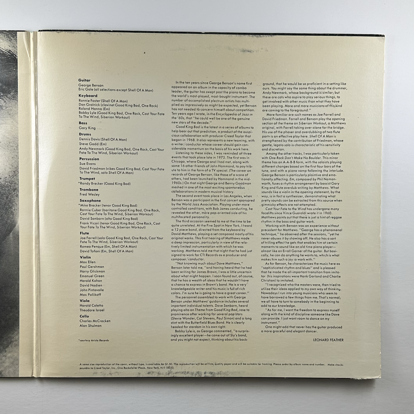Pre-Owned :: George Benson "Good King Bad" LP