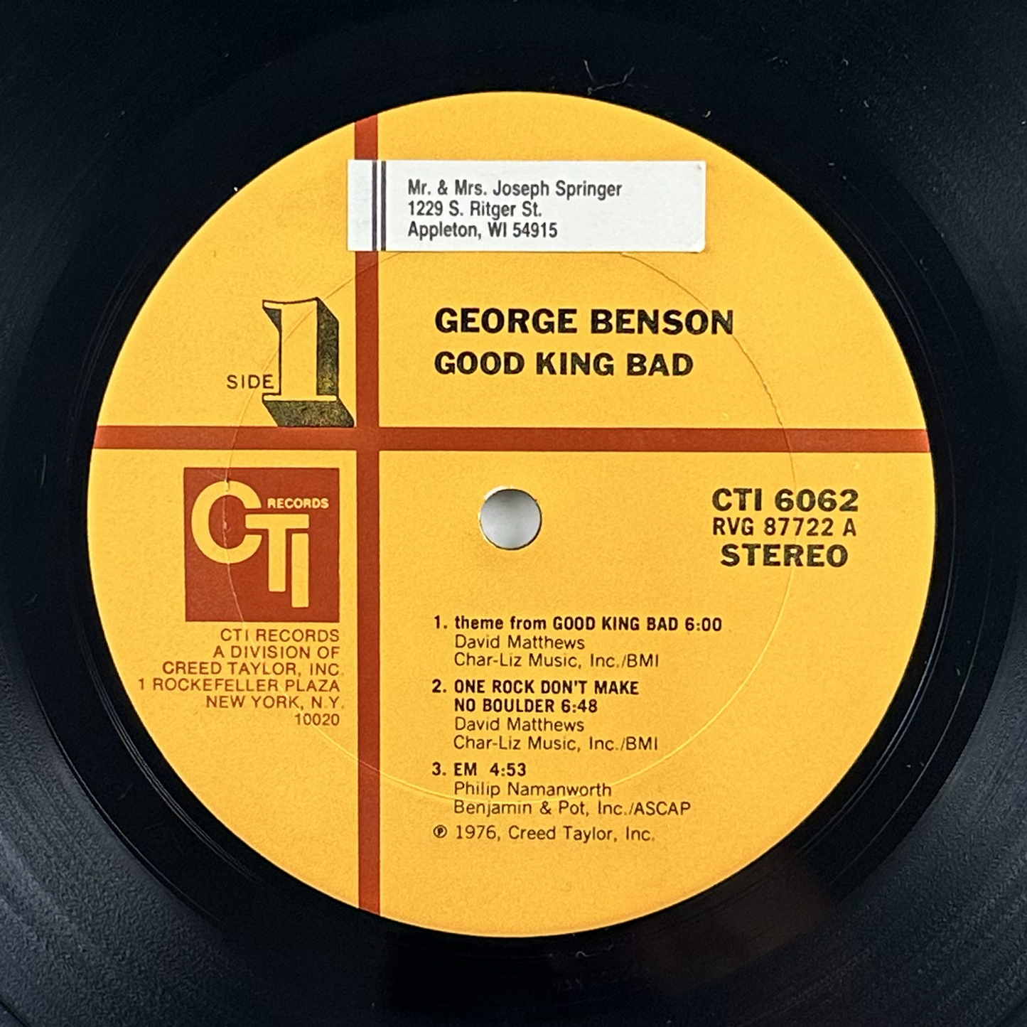 Pre-Owned :: George Benson "Good King Bad" LP
