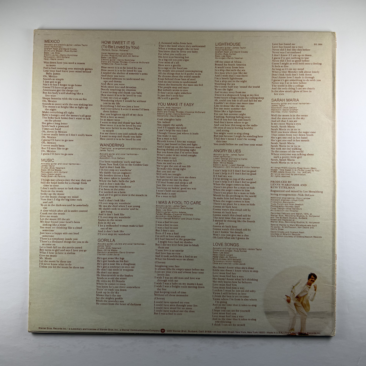 Pre-Owned :: James Taylor "Gorilla" LP
