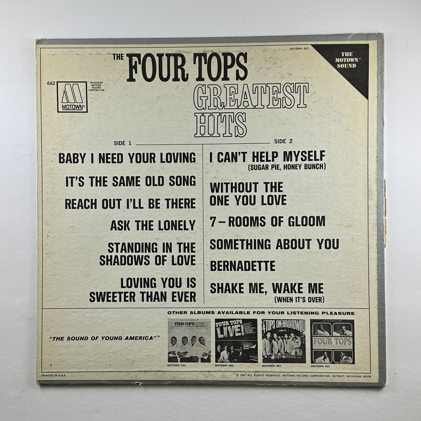 Pre-Owned :: Four Tops "Four Tops Greatest Hits" LP
