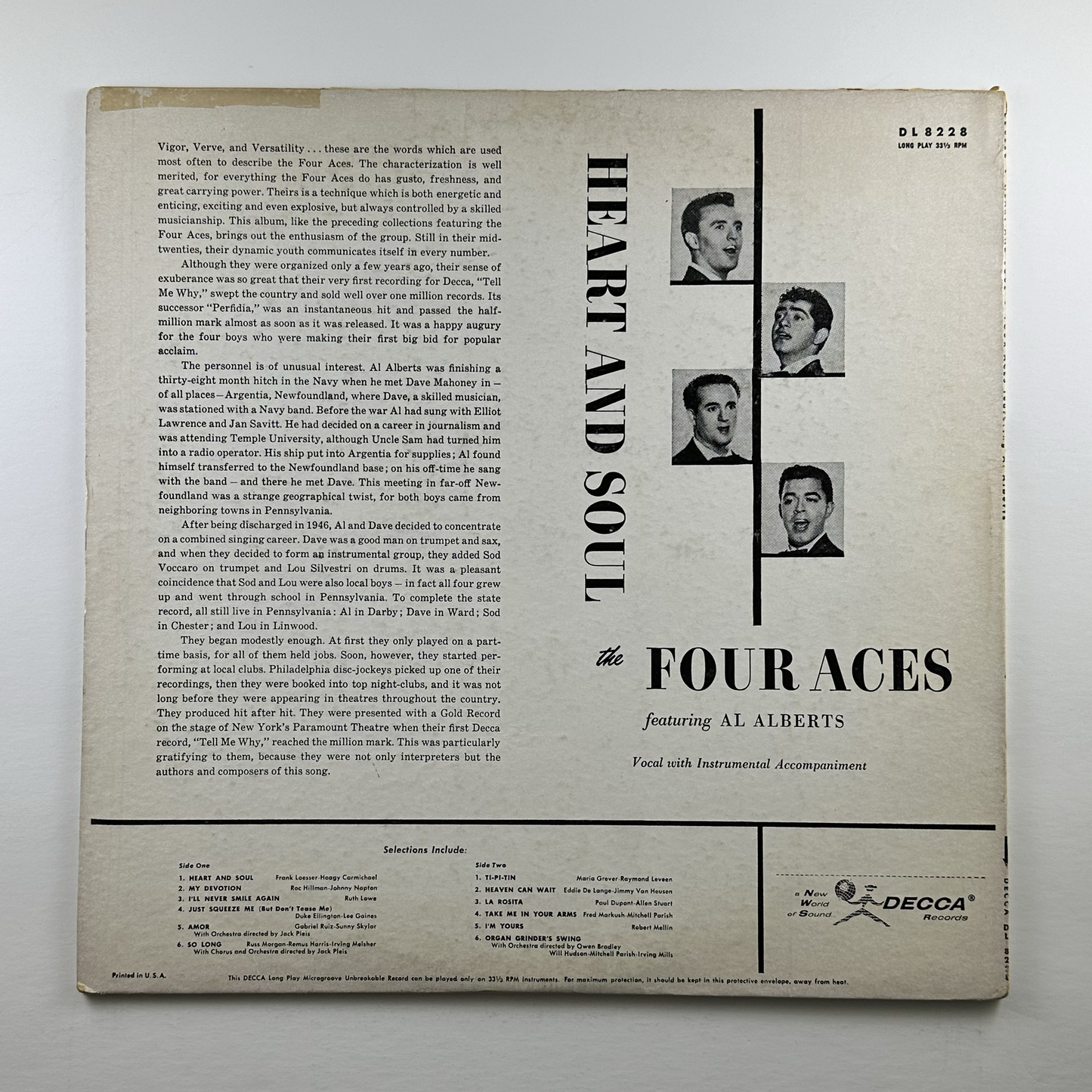 Pre-Owned :: Four Aces, The "Heart And Soul..." LP