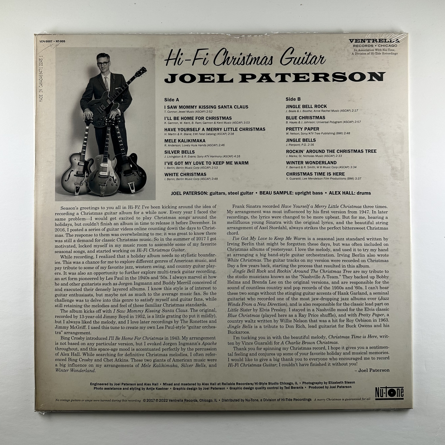 Joel Paterson "Hi-fi Christmas Guitar" LP