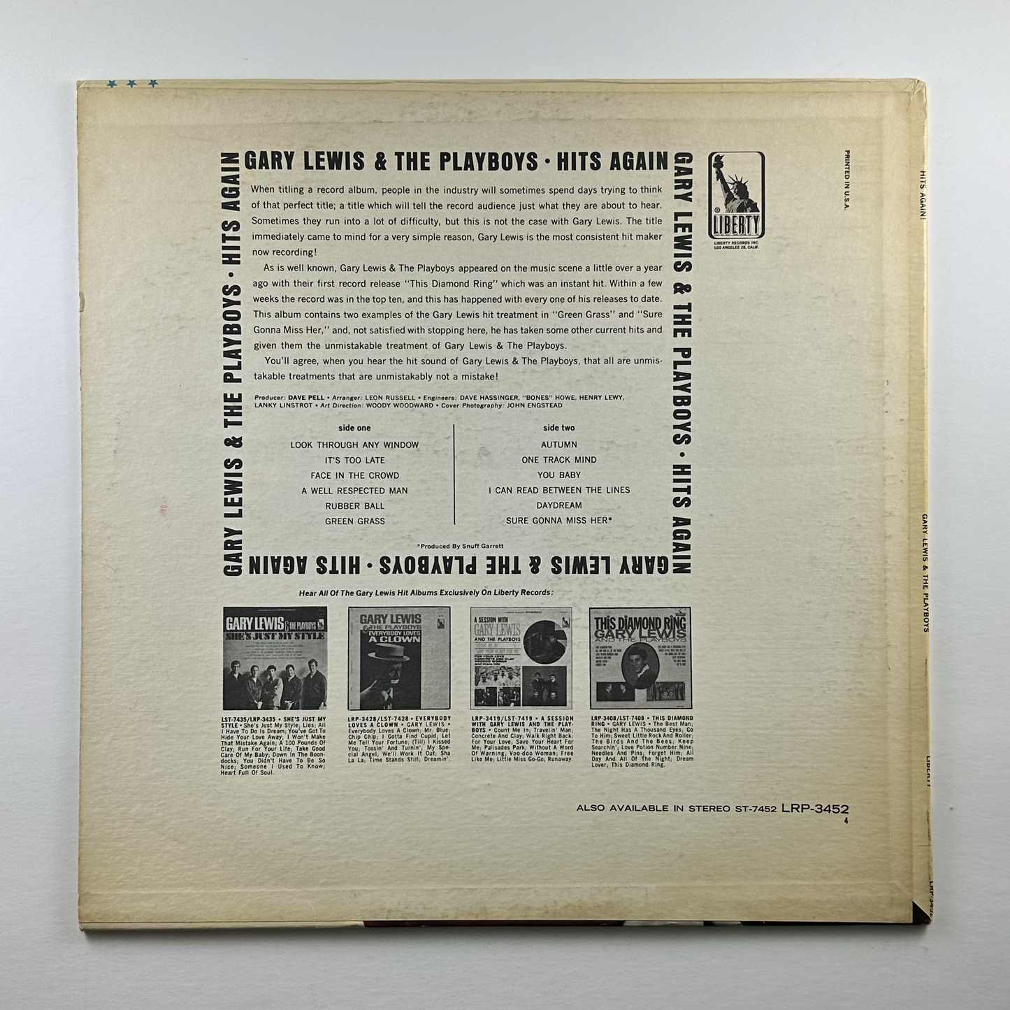Pre-Owned :: Gary Lewis & The Playboys "Hits Again" LP