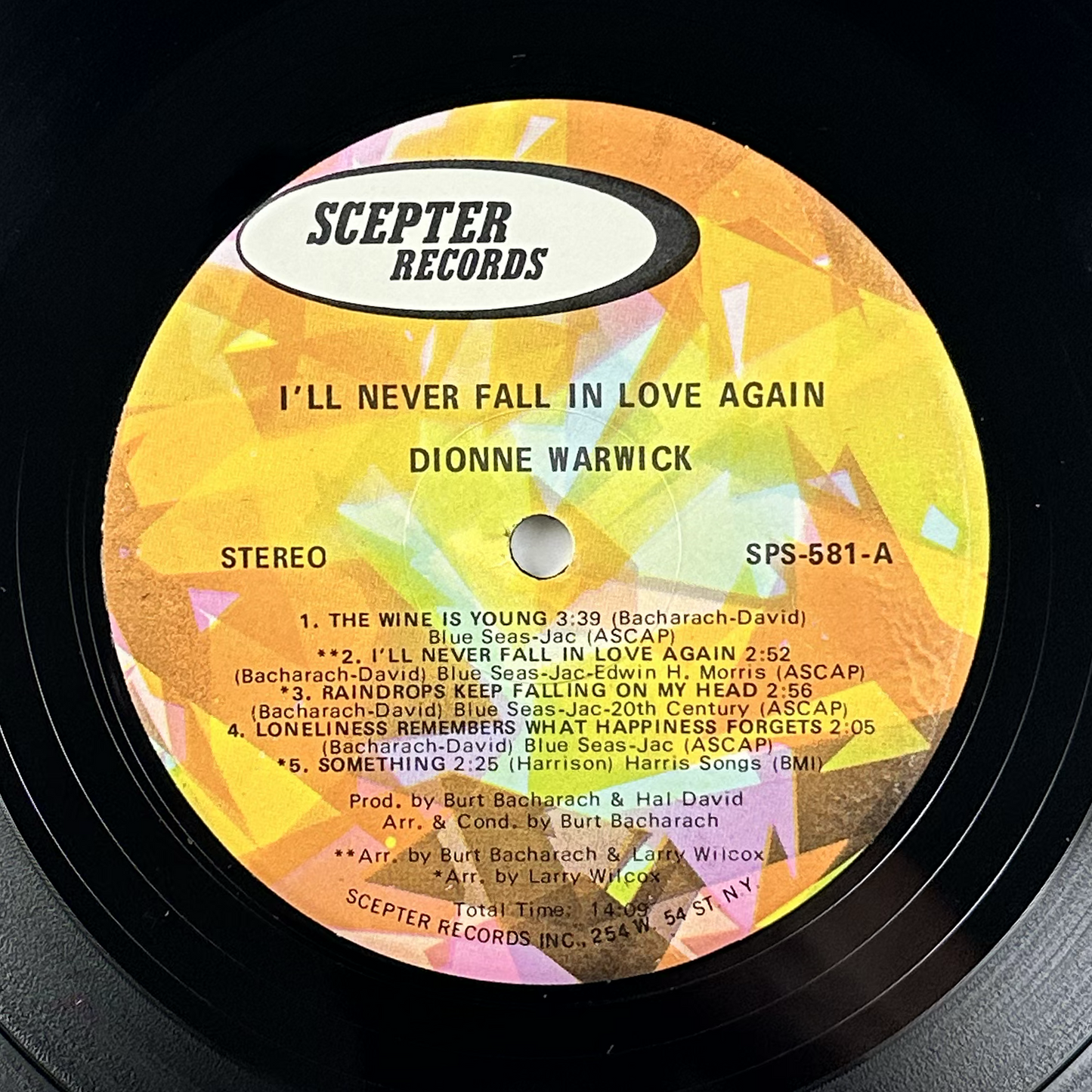 Pre-Owned :: Dionne Warwick "I'll Never Fall In Love Again" LP