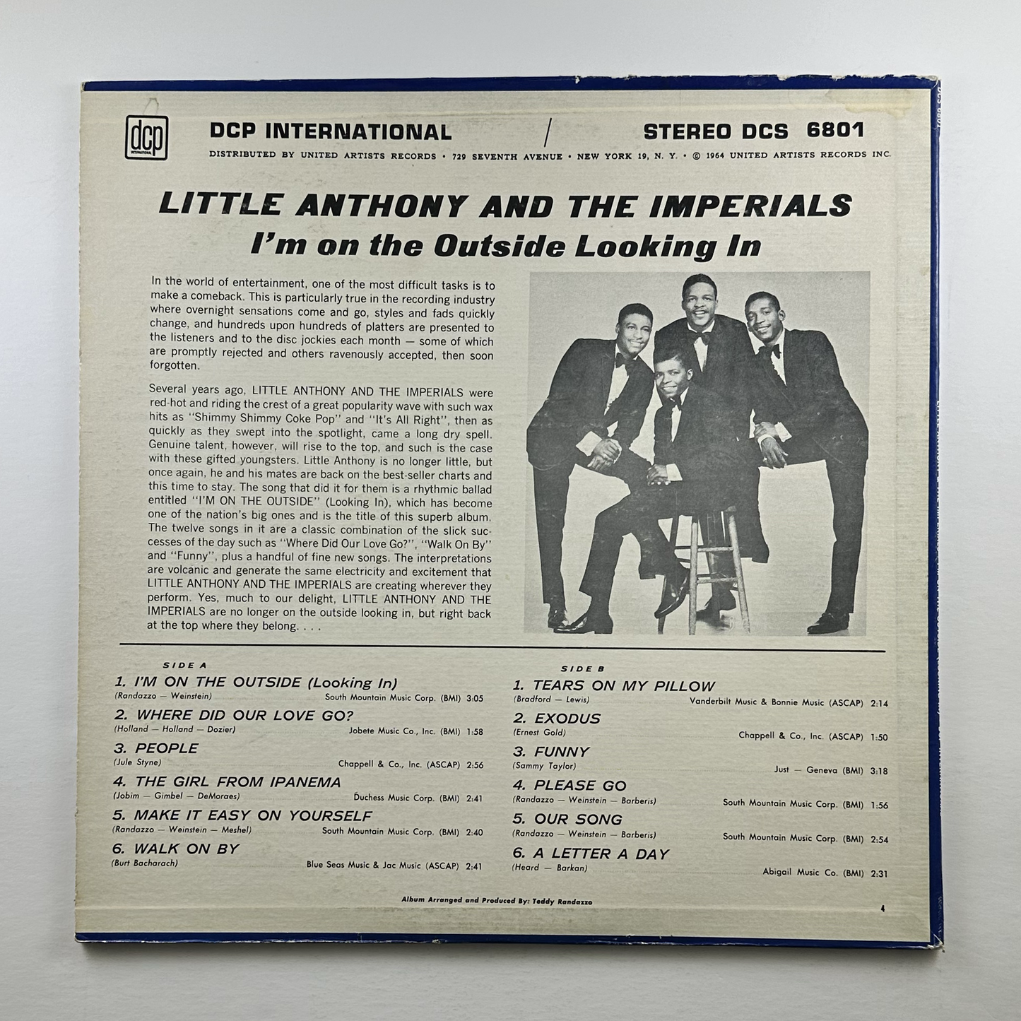 Pre-Owned :: Little Anthony & The Imperials "I'm On The Outside (Looking In)" LP
