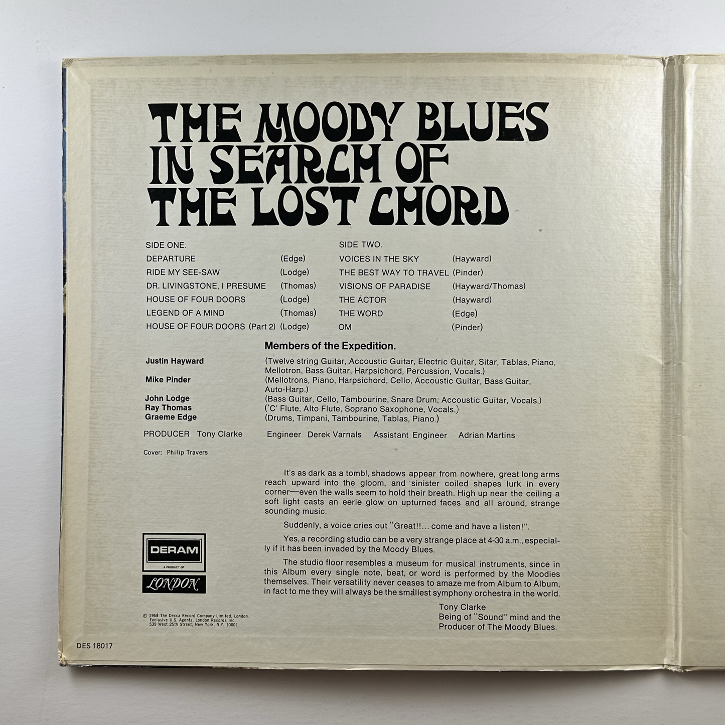 Pre-Owned :: Moody Blues, The "In Search Of The Lost Chord" LP