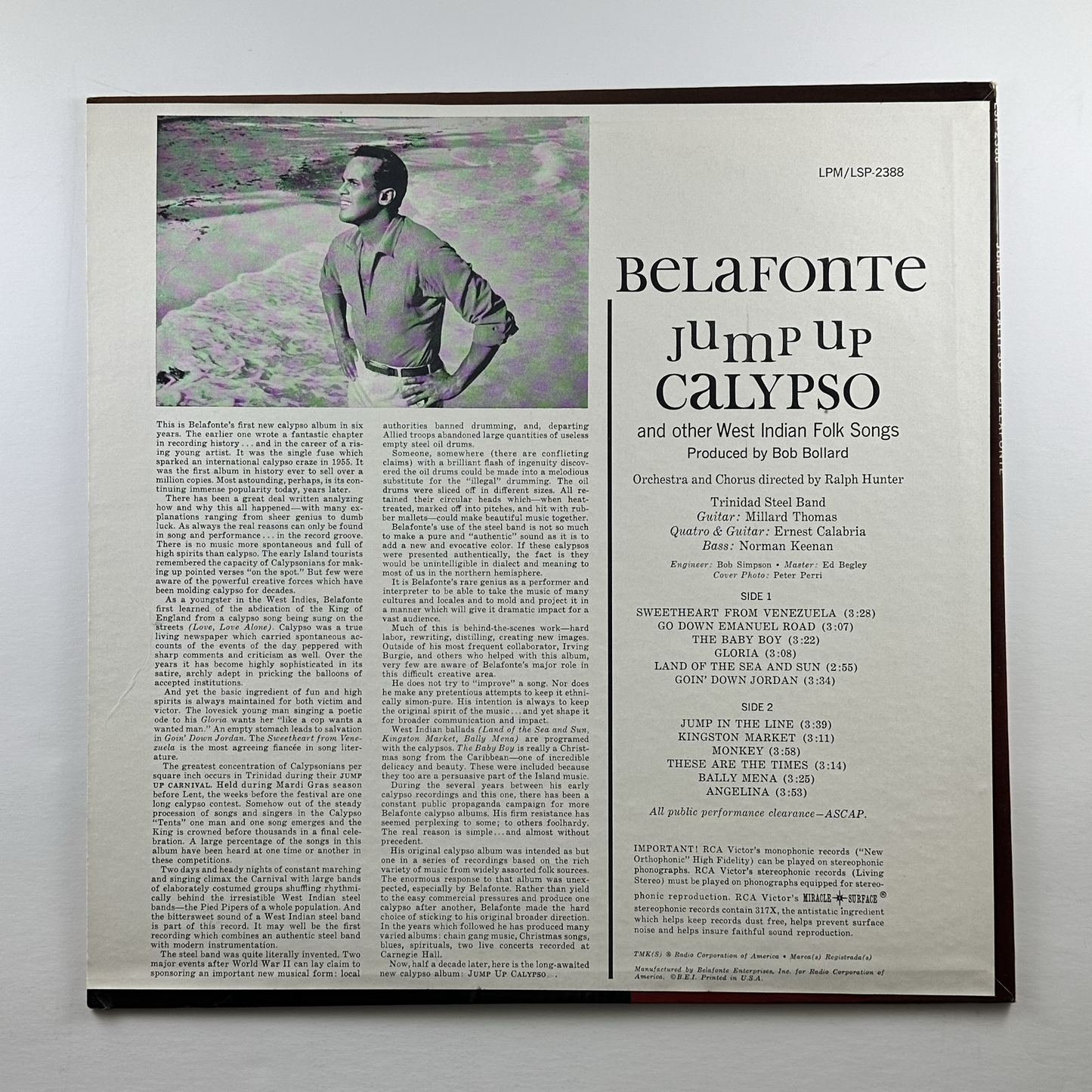 Pre-Owned :: Harry Belafonte "Jump Up Calypso" LP