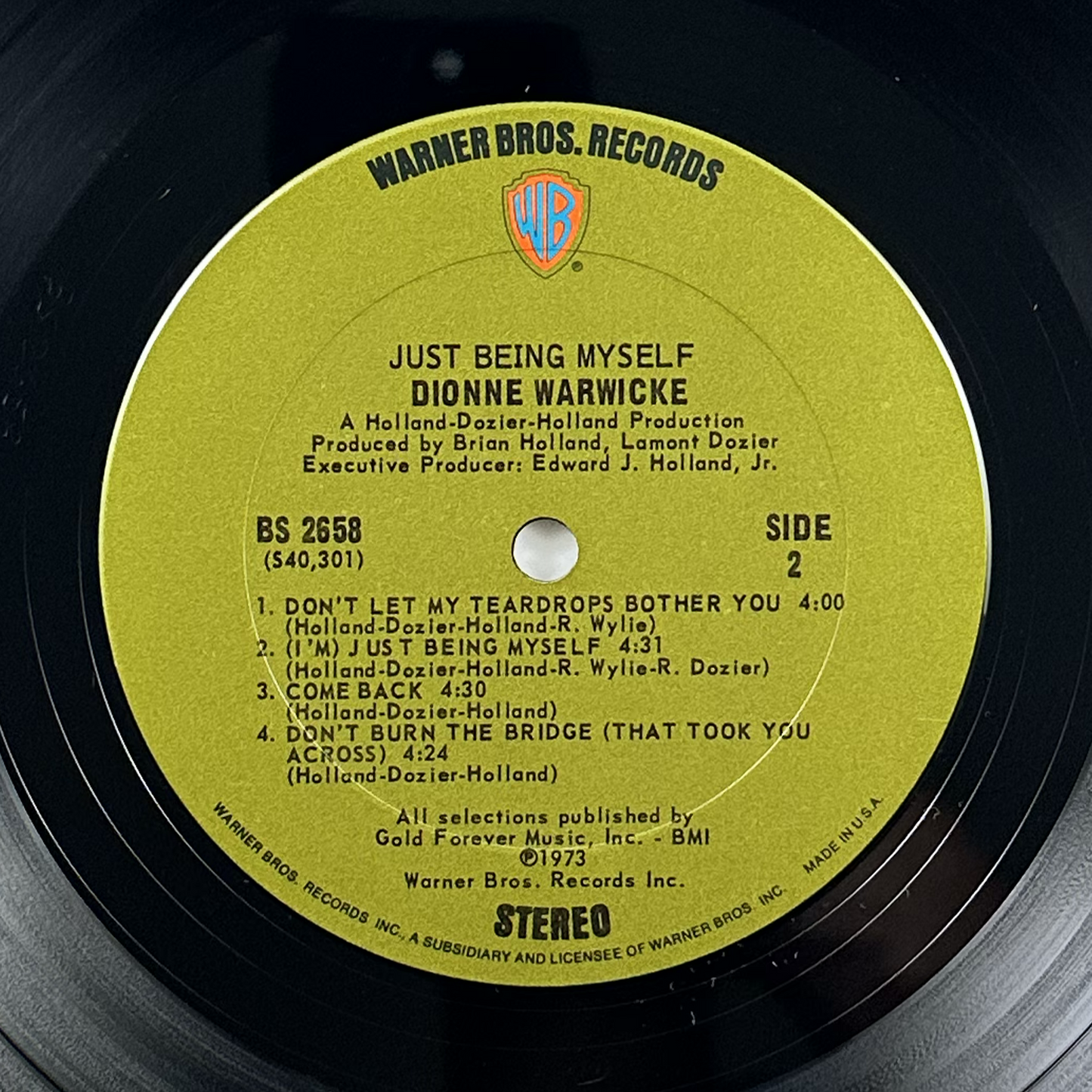 Pre-Owned :: Dionne Warwicke "Just Being Myself" LP
