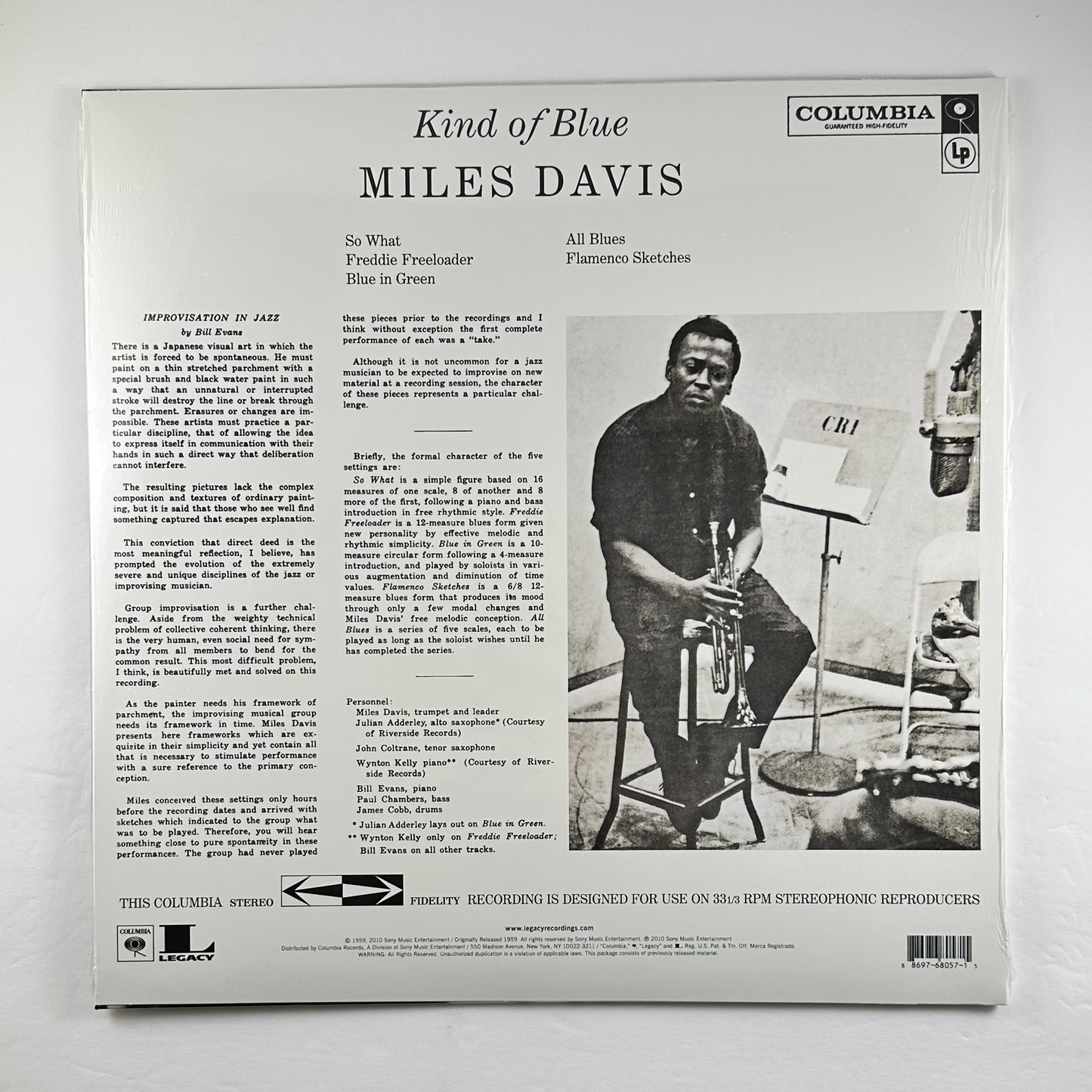 Miles Davis "Kind of Blue" LP