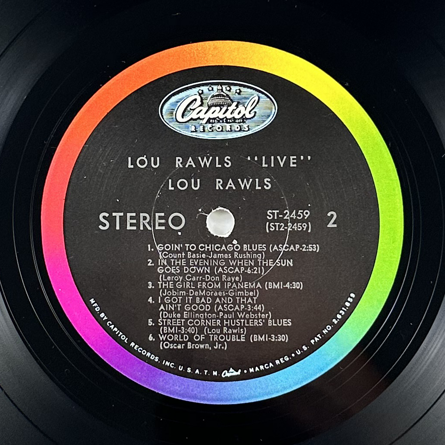 Pre-Owned :: Lou Rawls "Live!" LP