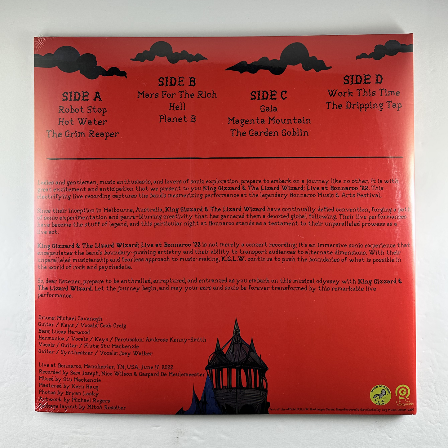 King Gizzard and the Lizard Wizard "Live at Bonnaroo 22" 2xLP