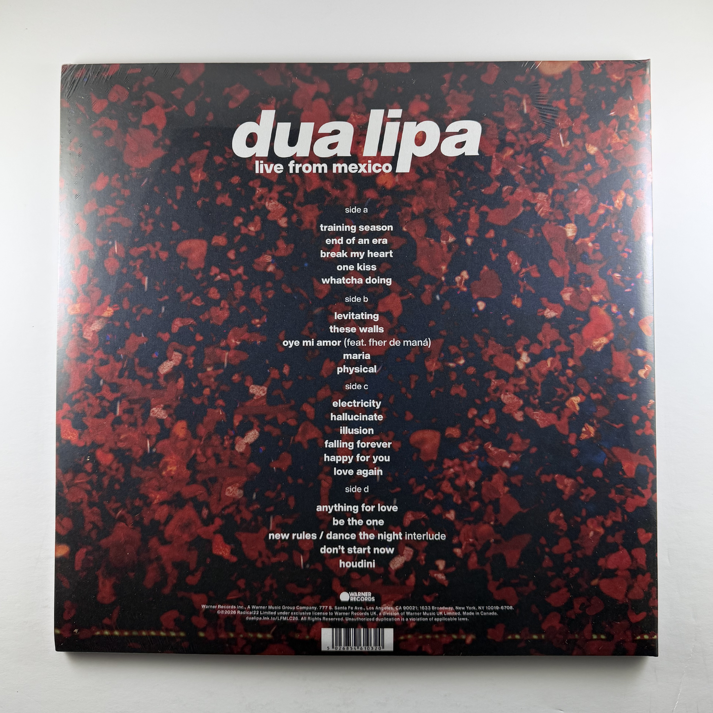 Dua Lipa "Live From Mexico" 2xLP