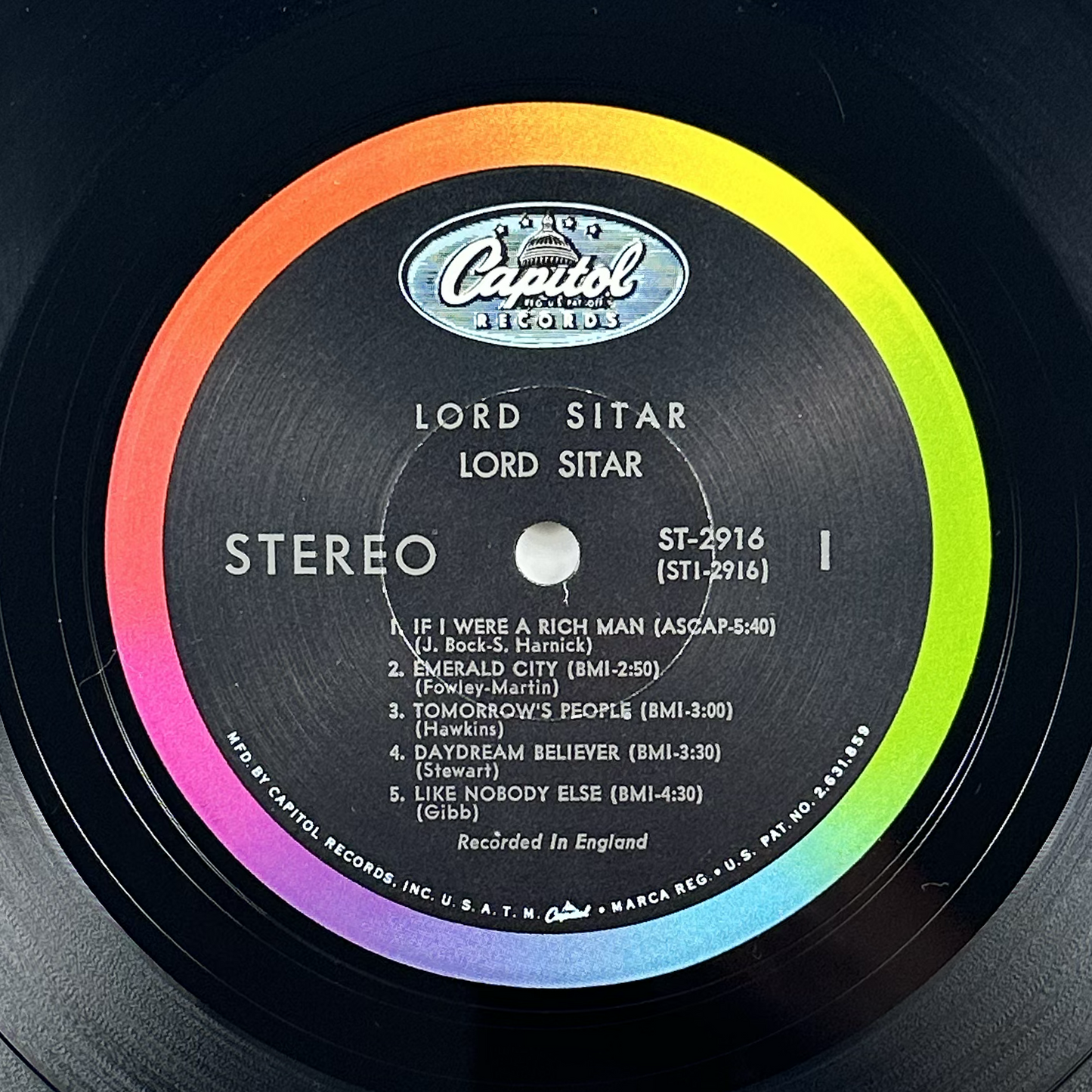 Pre-Owned :: Lord Sitar "Lord Sitar" LP