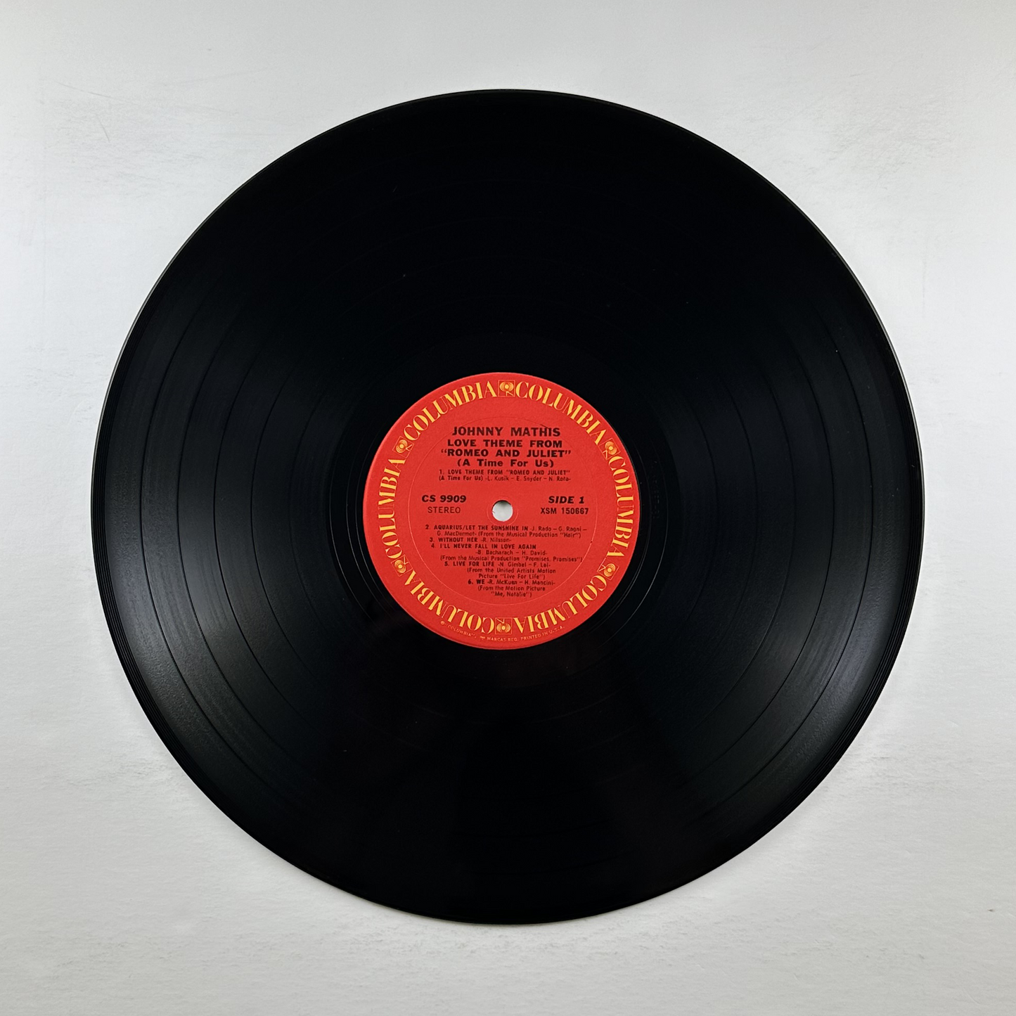 Pre-Owned :: Johnny Mathis "Love Theme From "Romeo And Juliet" (A Time For Us)" LP