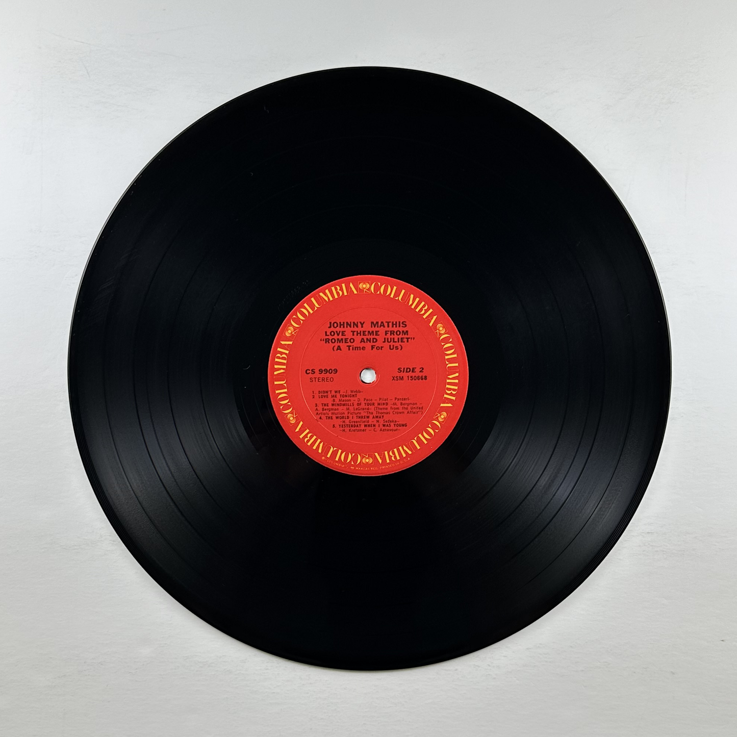Pre-Owned :: Johnny Mathis "Love Theme From "Romeo And Juliet" (A Time For Us)" LP
