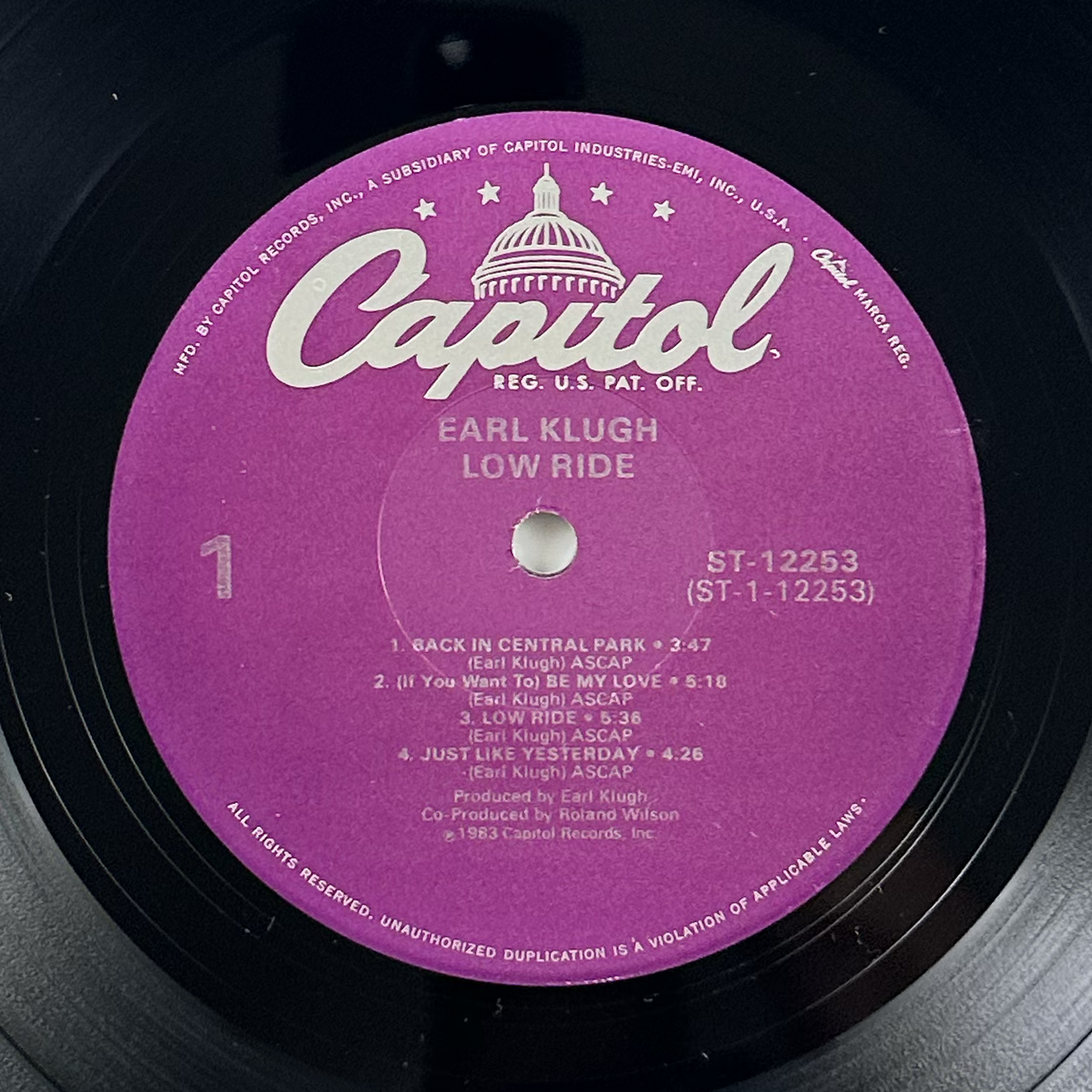 Pre-Owned :: Earl Klugh "Low Ride" LP