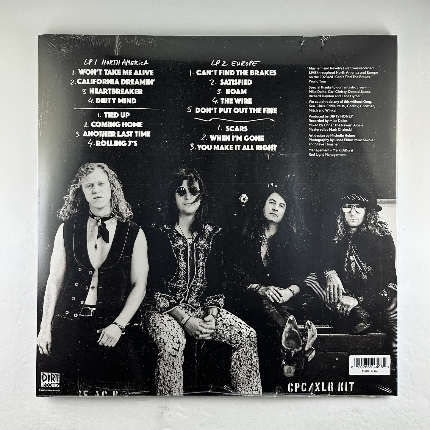 Dirty Honey "Mayhem And Revelry Live" 2xLP