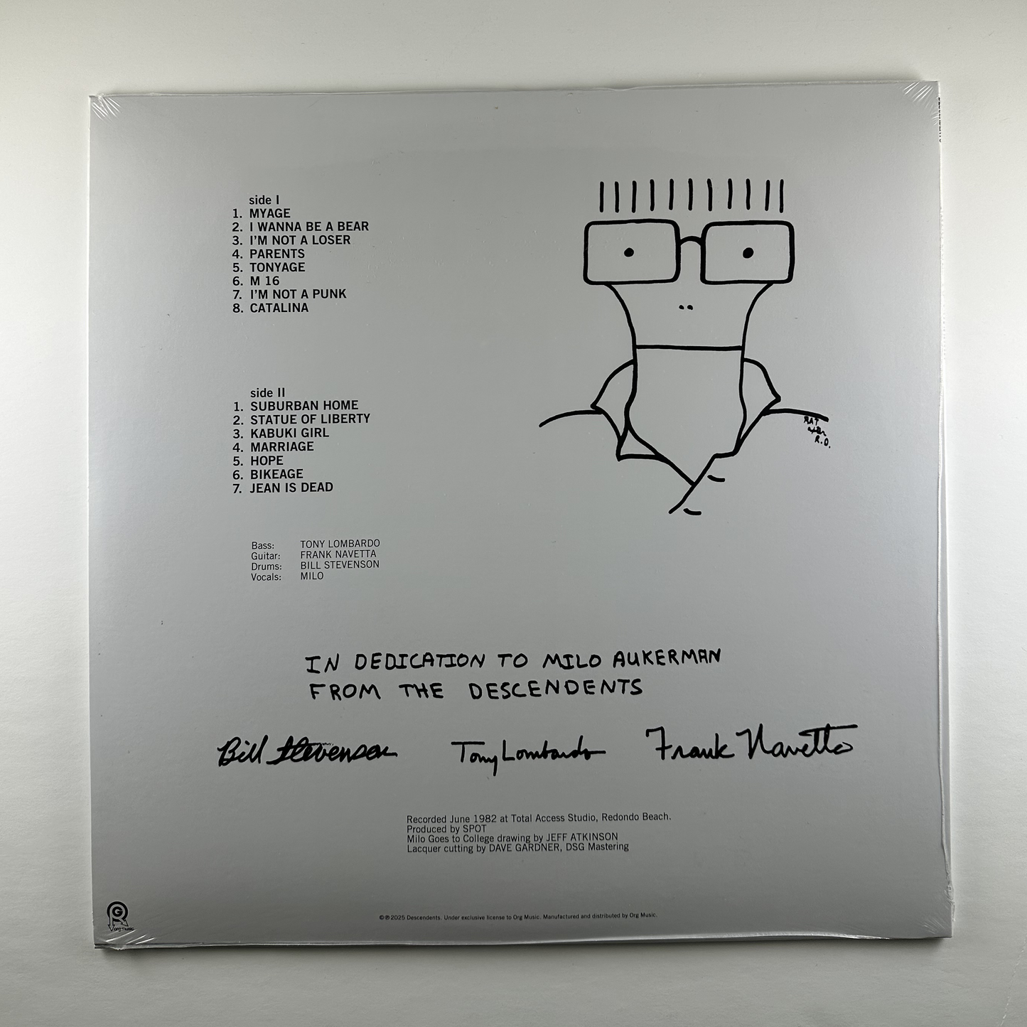 Descendents "Milo Goes to College" LP