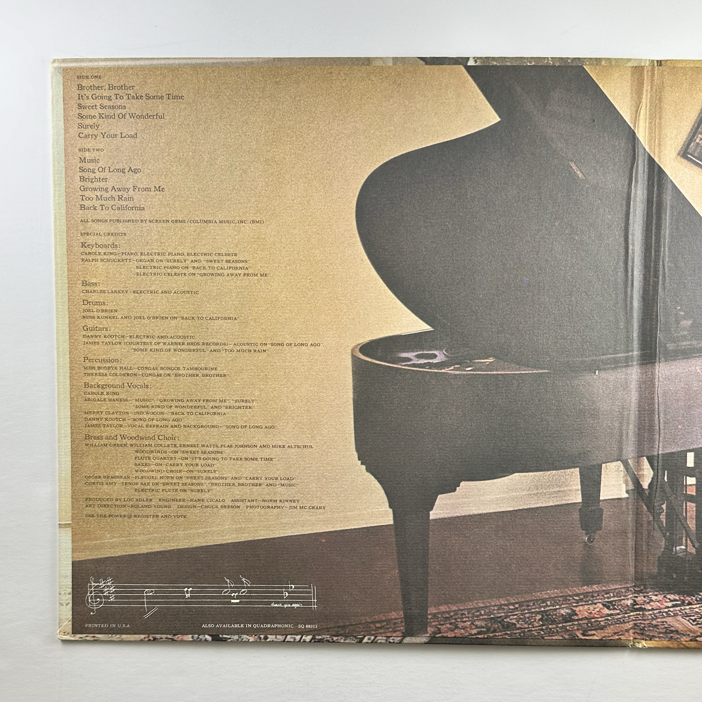 Pre-Owned :: Carole King "Music" LP