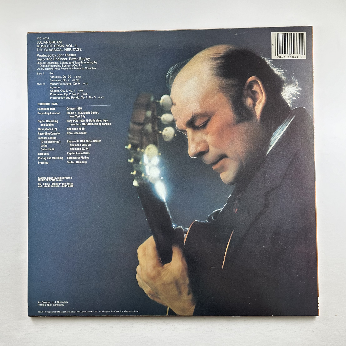 Pre-Owned :: Julian Bream "Music Of Spain, Vol.4 The Classic Heritage" LP