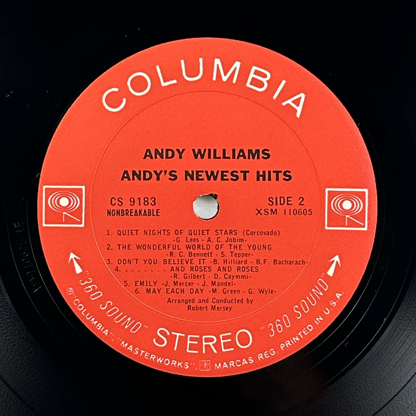 Pre-Owned :: Andy Williams "Newest Hits" LP