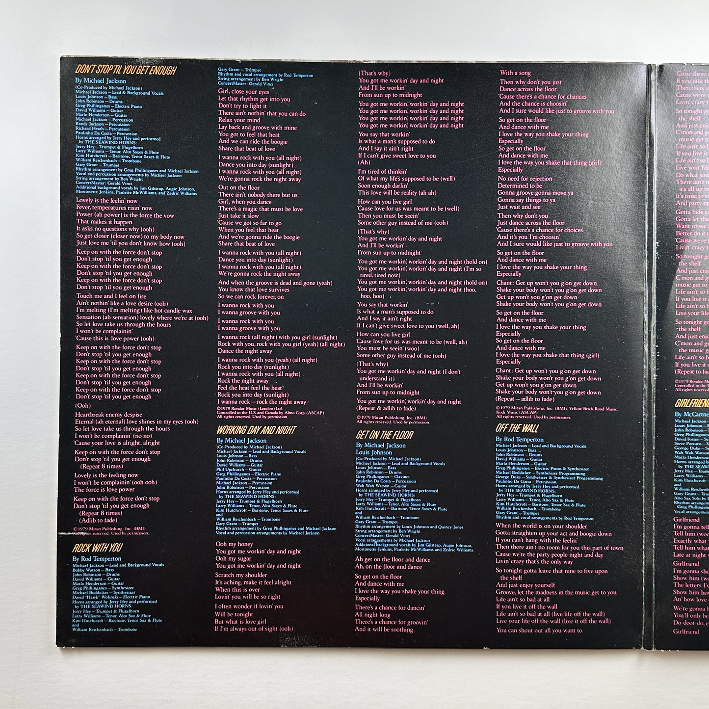 Pre-Owned :: Michael Jackson "Off The Wall" LP