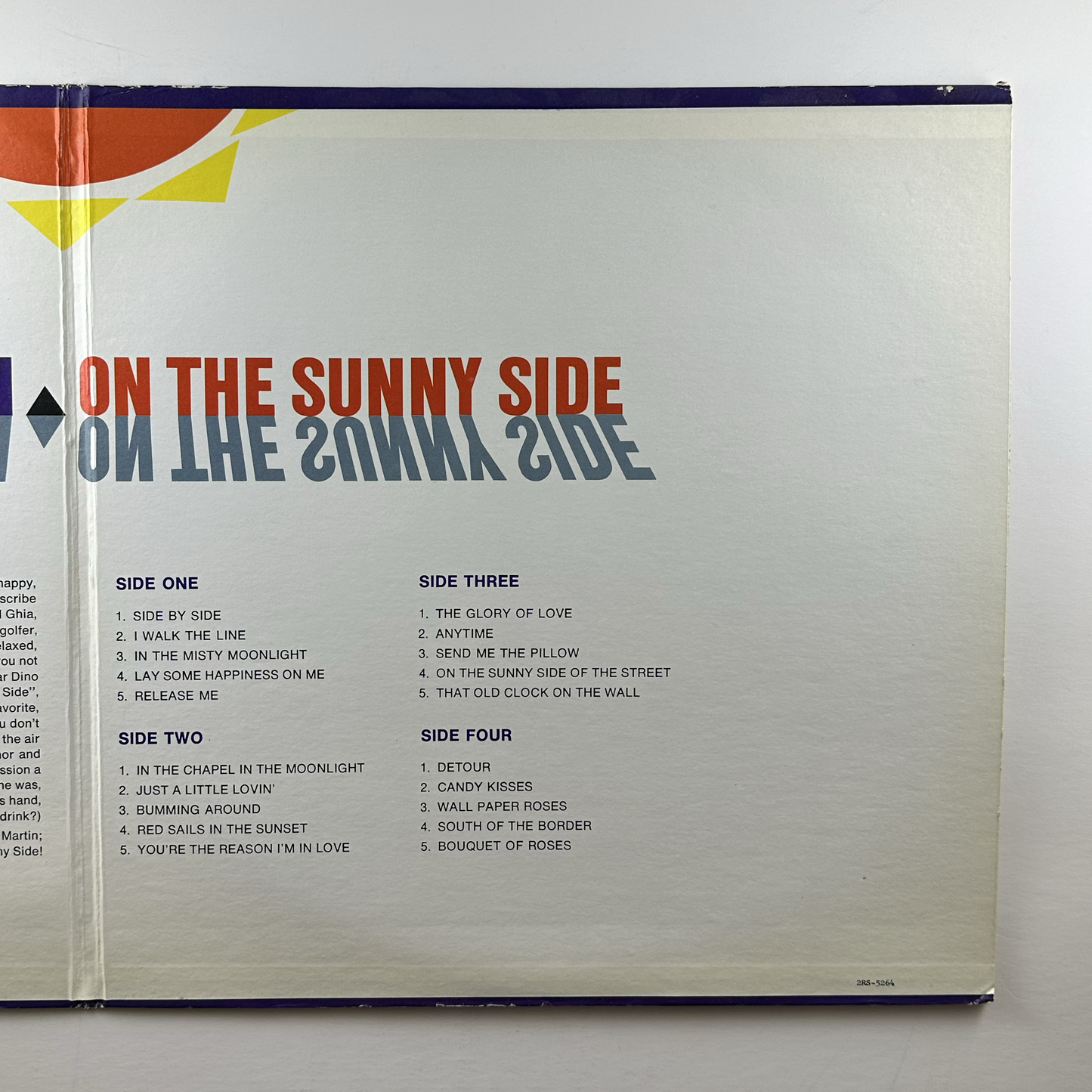 Pre-Owned :: Dean Martin "On The Sunny Side" LP