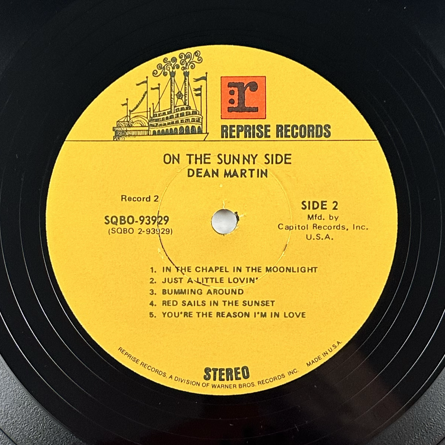 Pre-Owned :: Dean Martin "On The Sunny Side" LP