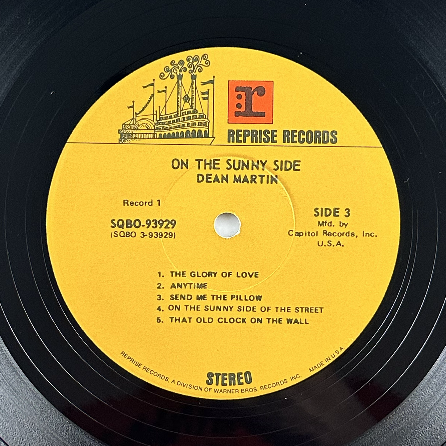 Pre-Owned :: Dean Martin "On The Sunny Side" LP