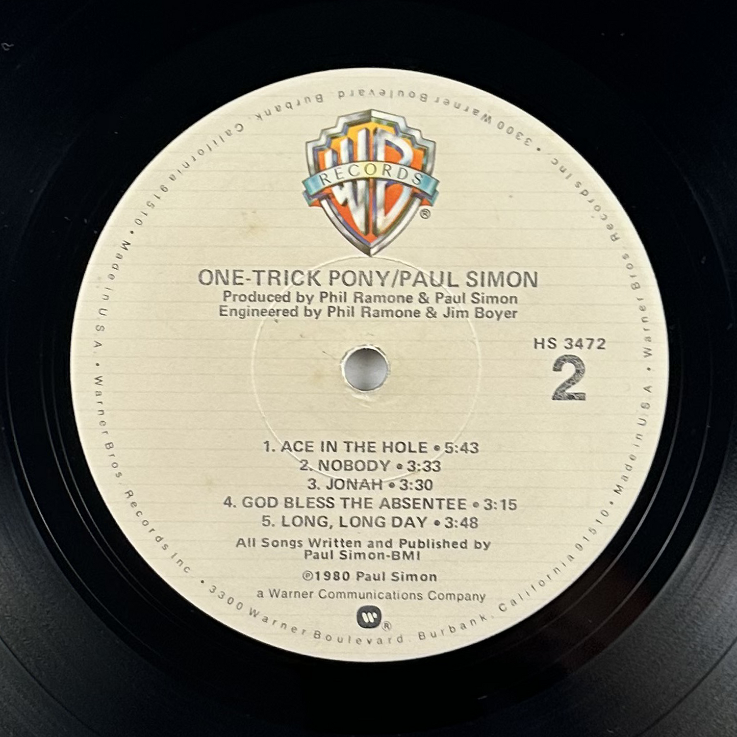 Pre-Owned :: Paul Simon "One-Trick Pony" LP