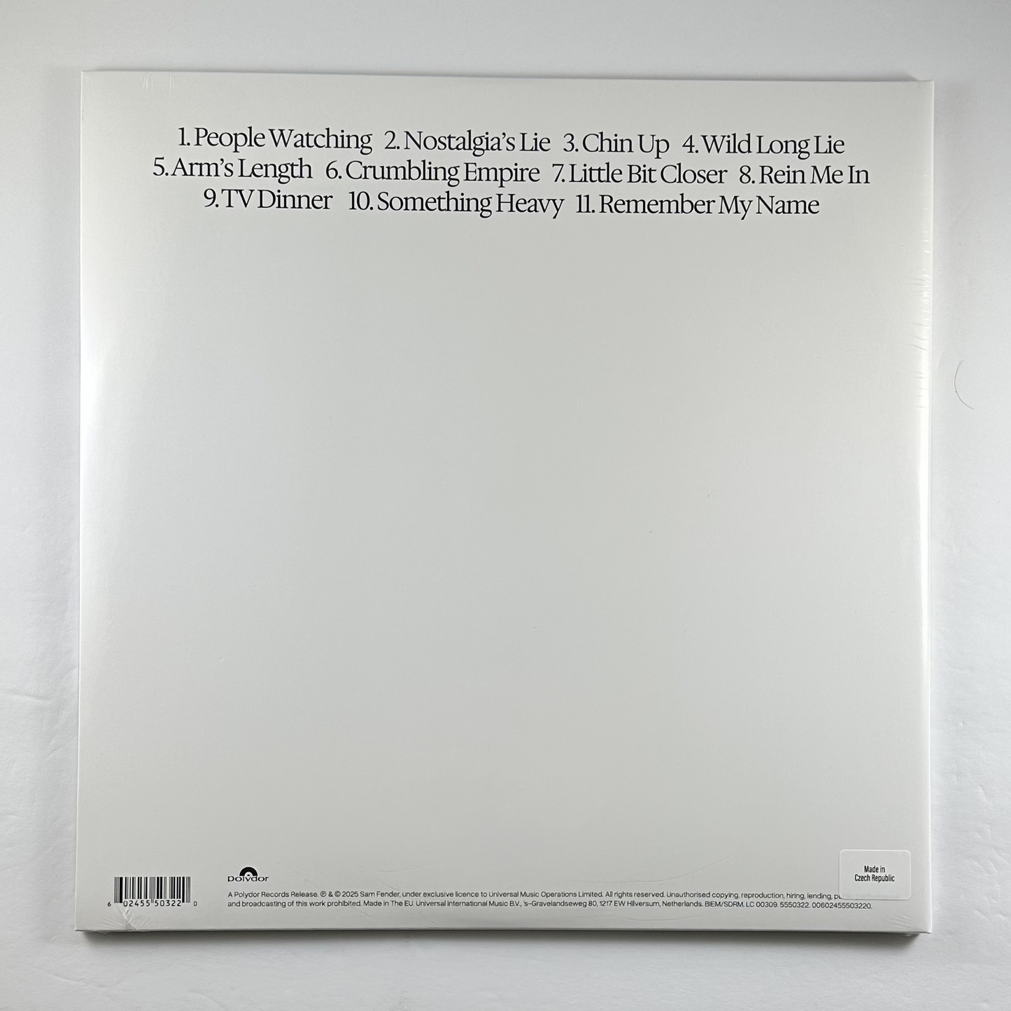 Sam Fender "People Watching" LP