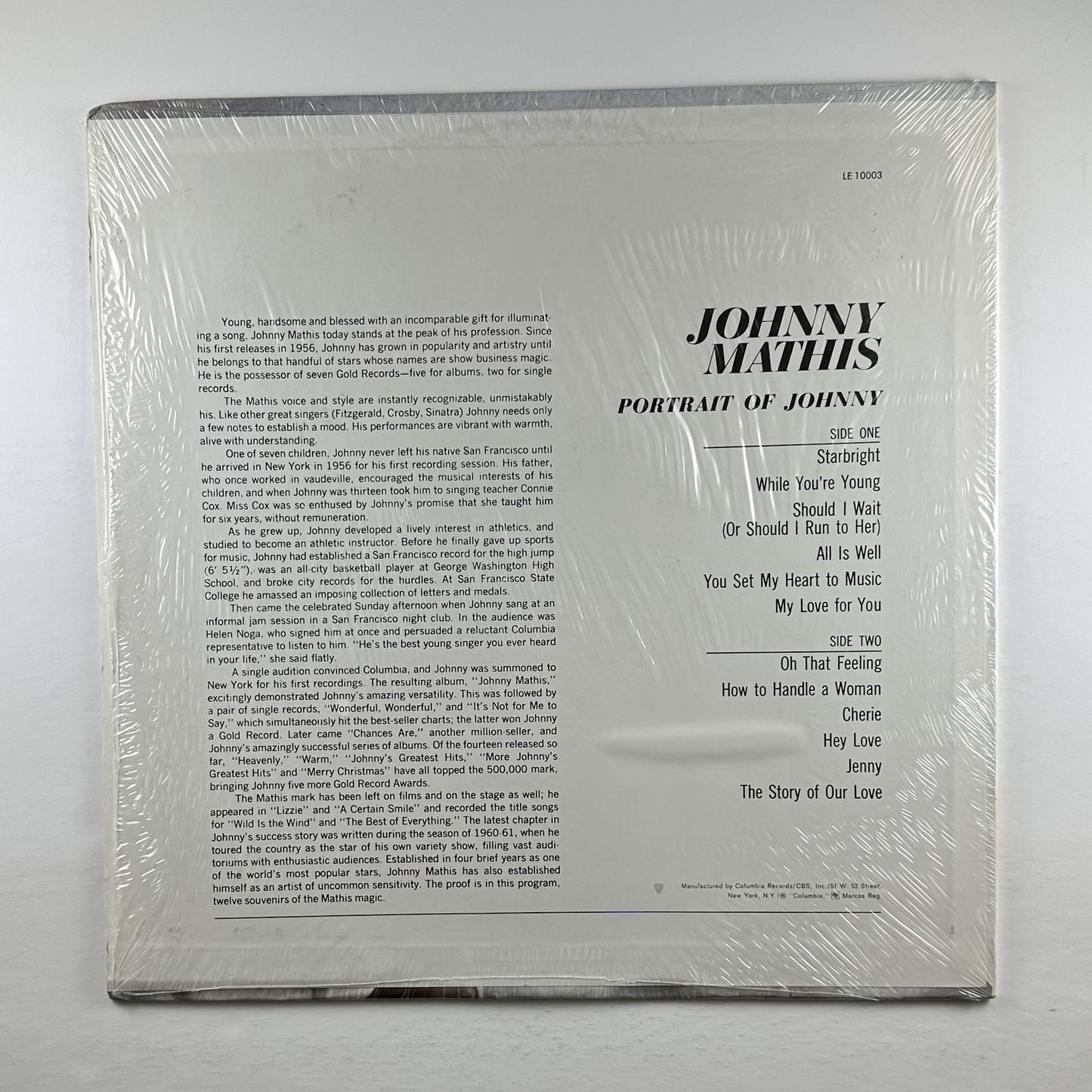 Pre-Owned :: Johnny Mathis "Portrait Of Johnny" LP