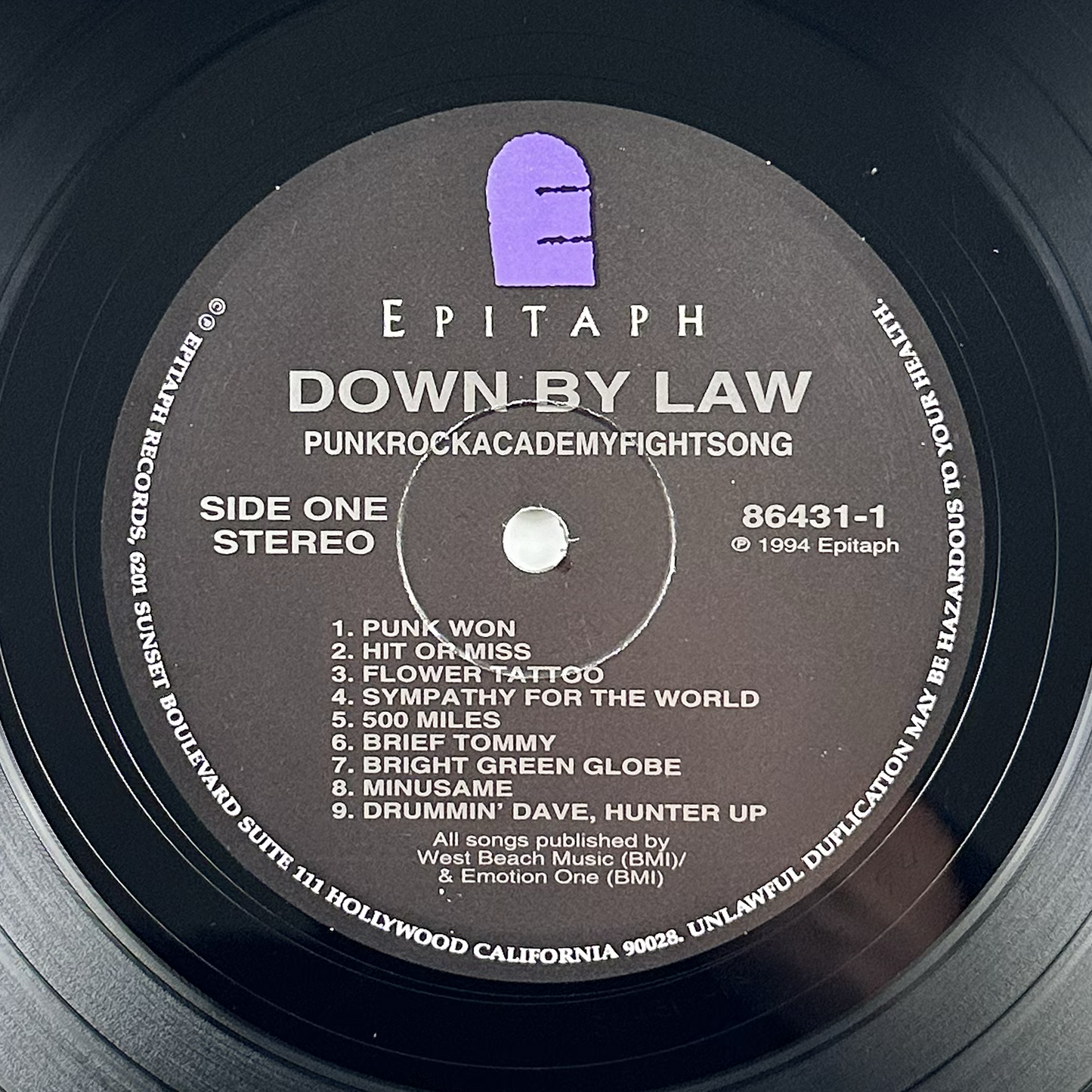 Pre-Owned :: Down By Law "Punkrockacademyfightsong" LP