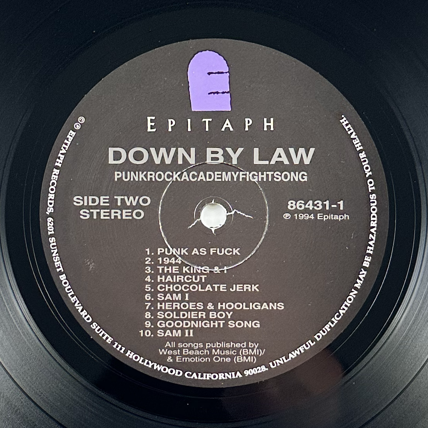 Pre-Owned :: Down By Law "Punkrockacademyfightsong" LP