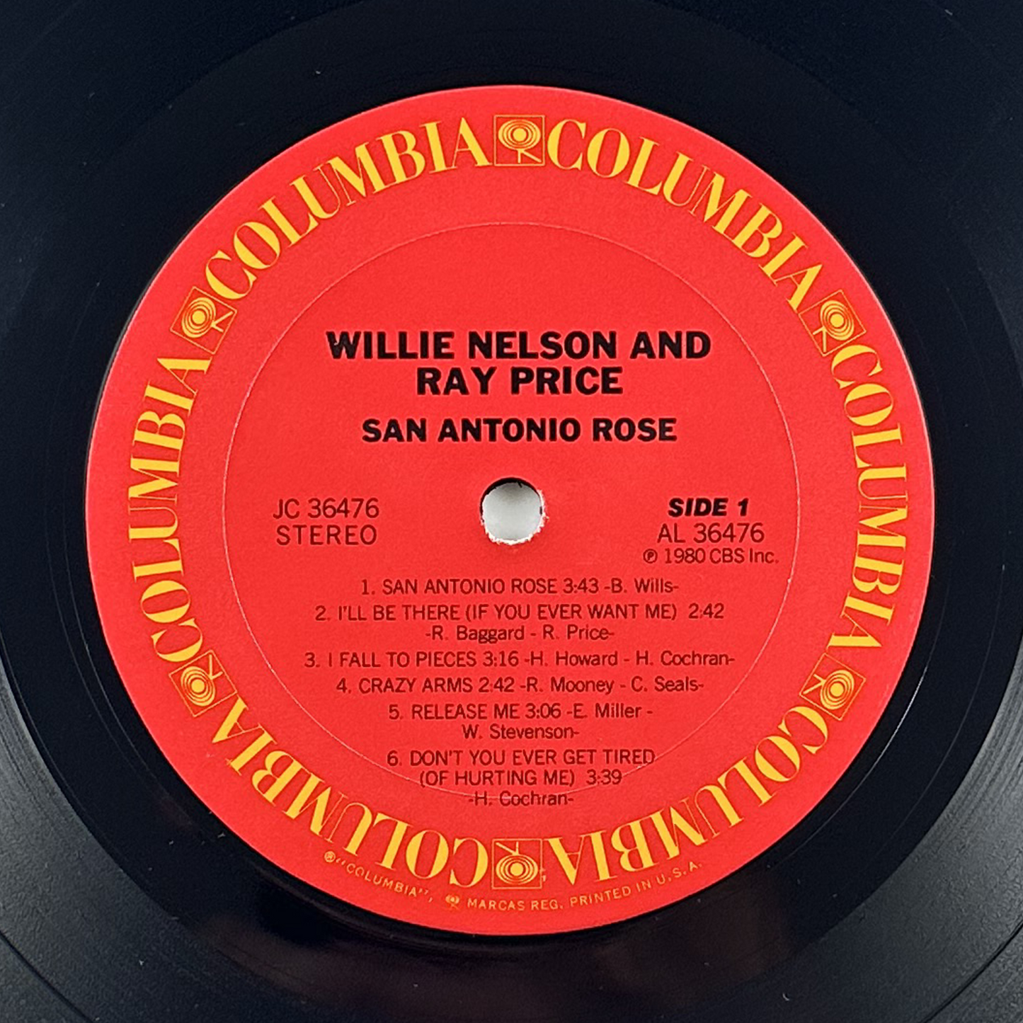 Pre-Owned :: Willie Nelson & Ray Price "San Antonio Rose" LP